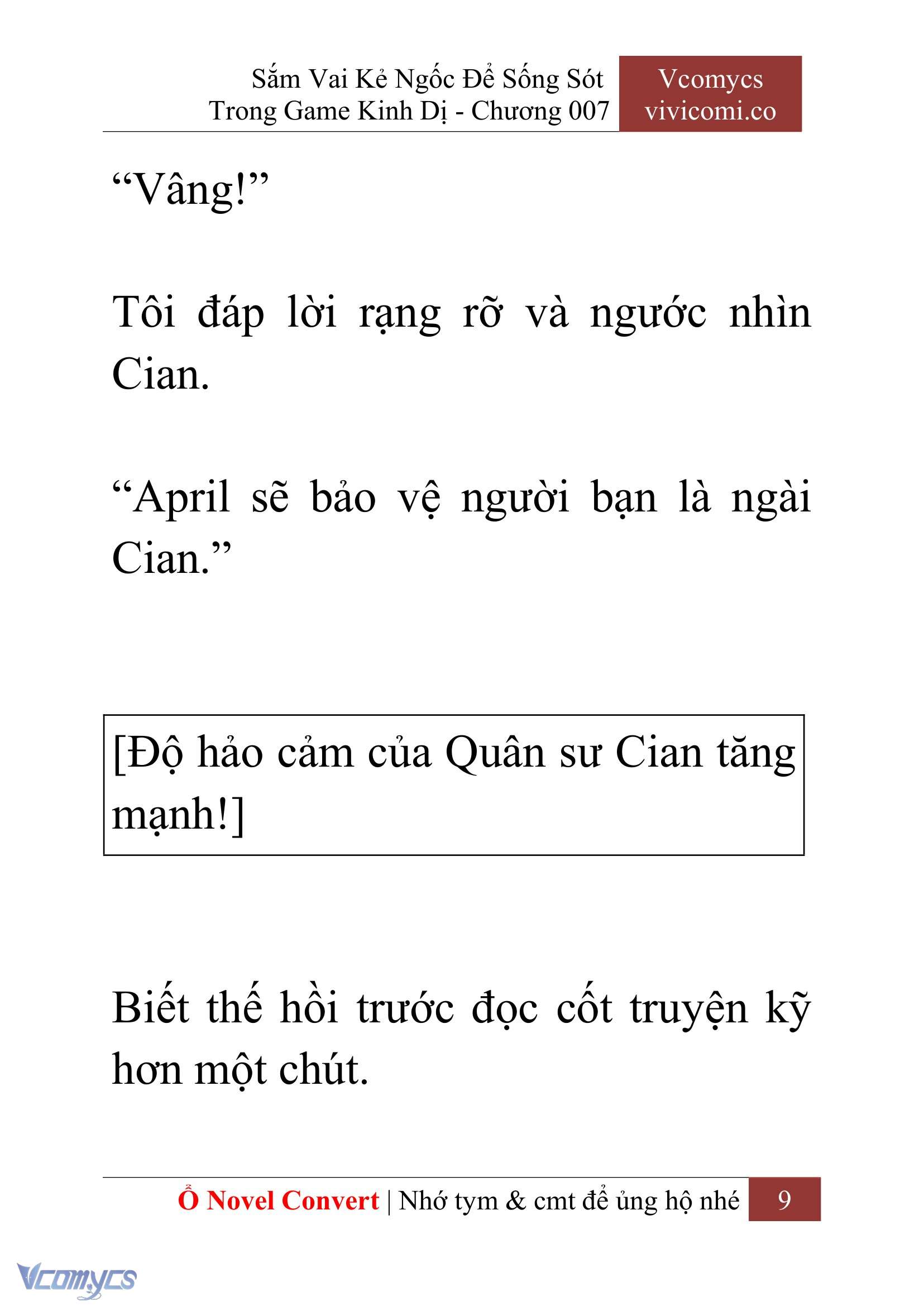 [Novel] Sắm Vai Kẻ Ngốc Để Sống Sót Trong Game Kinh Dị Chapter 7 - Trang 13