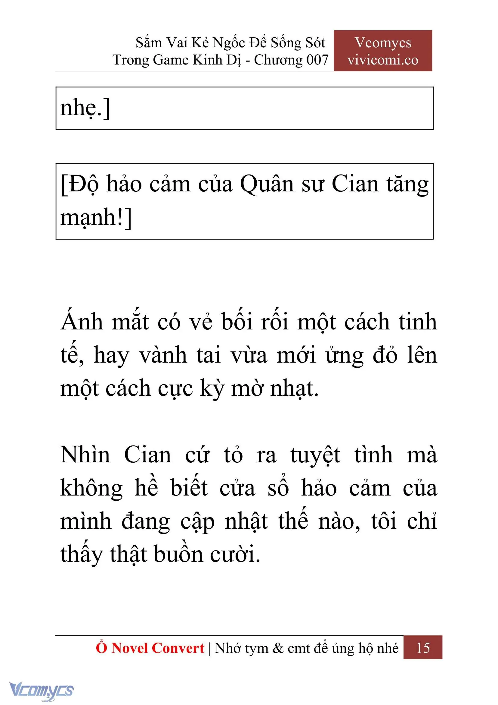 [Novel] Sắm Vai Kẻ Ngốc Để Sống Sót Trong Game Kinh Dị Chapter 7 - Trang 19