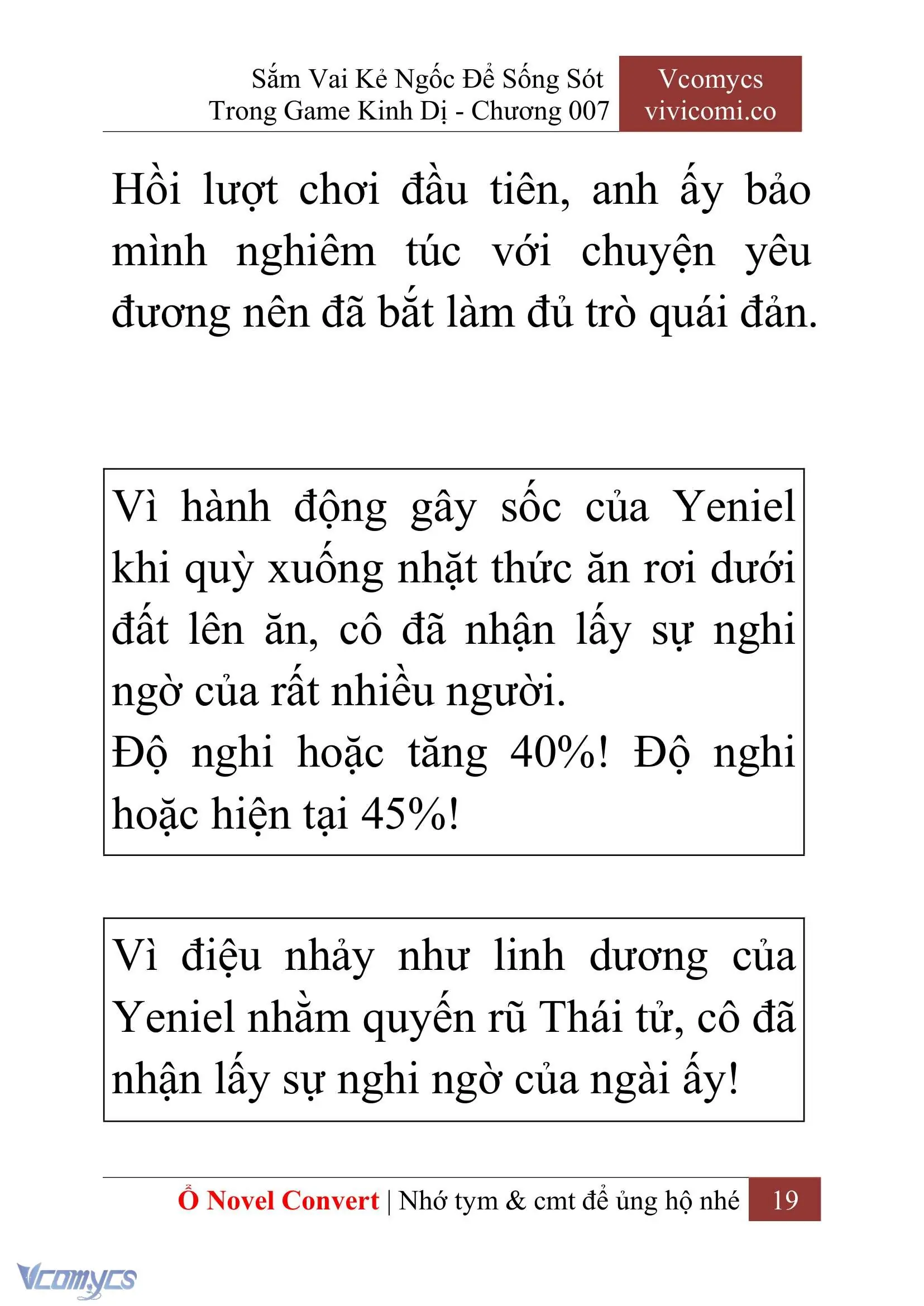 [Novel] Sắm Vai Kẻ Ngốc Để Sống Sót Trong Game Kinh Dị Chapter 7 - Trang 23