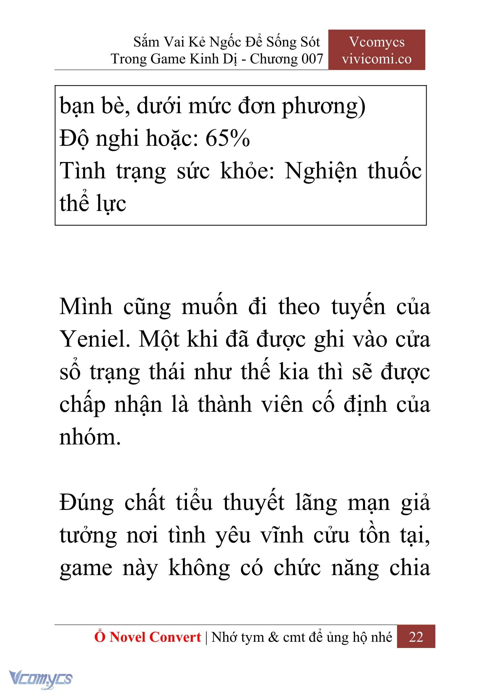 [Novel] Sắm Vai Kẻ Ngốc Để Sống Sót Trong Game Kinh Dị Chapter 7 - Trang 26