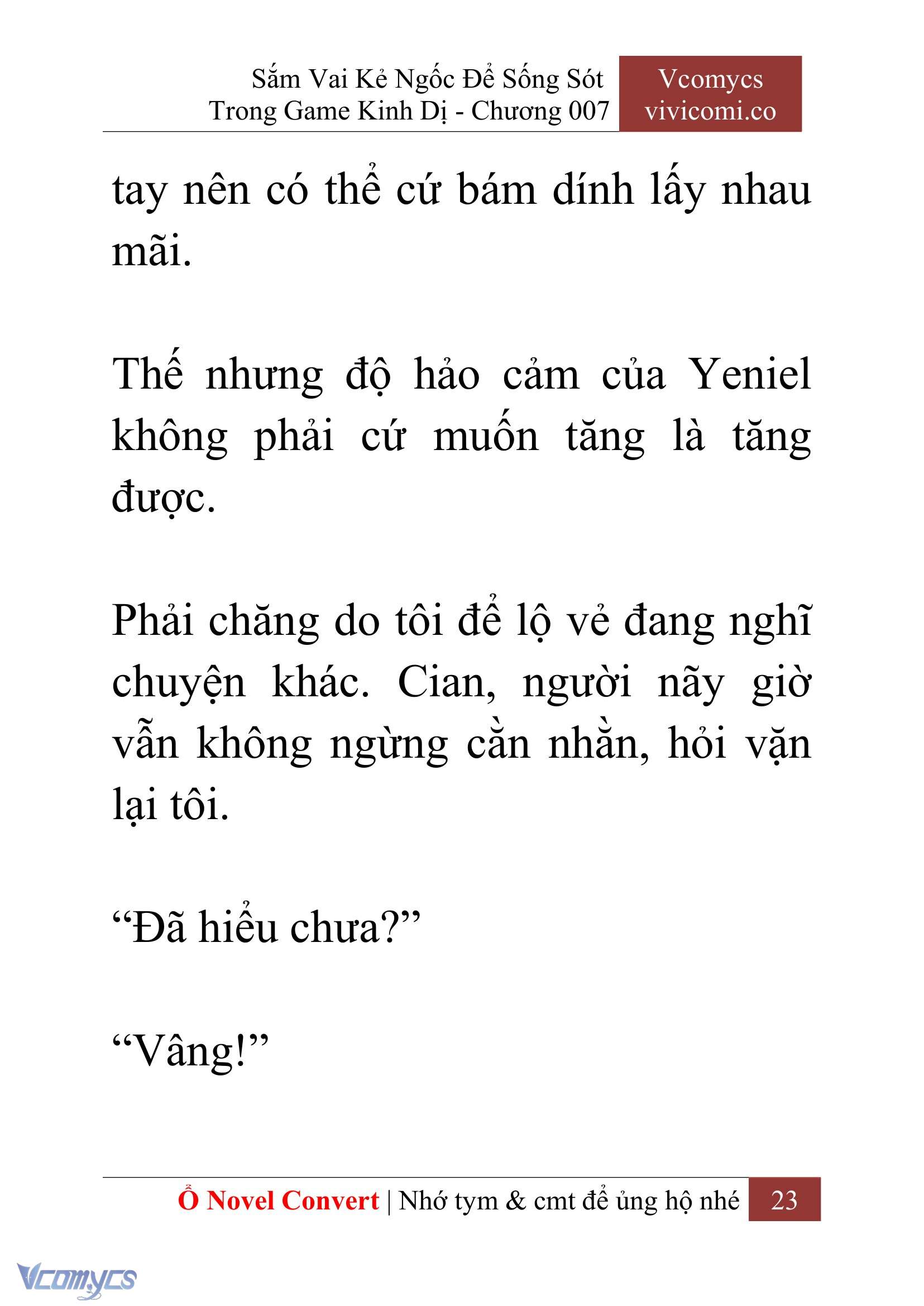 [Novel] Sắm Vai Kẻ Ngốc Để Sống Sót Trong Game Kinh Dị Chapter 7 - Trang 27