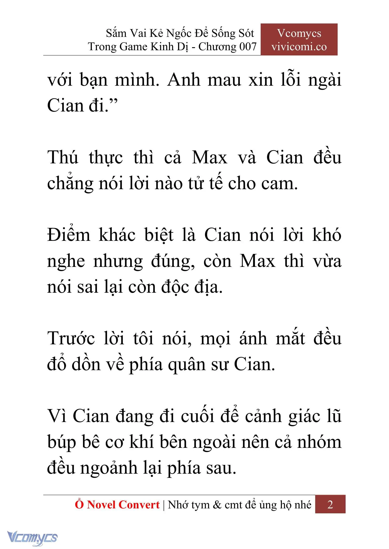 [Novel] Sắm Vai Kẻ Ngốc Để Sống Sót Trong Game Kinh Dị Chapter 7 - Trang 6