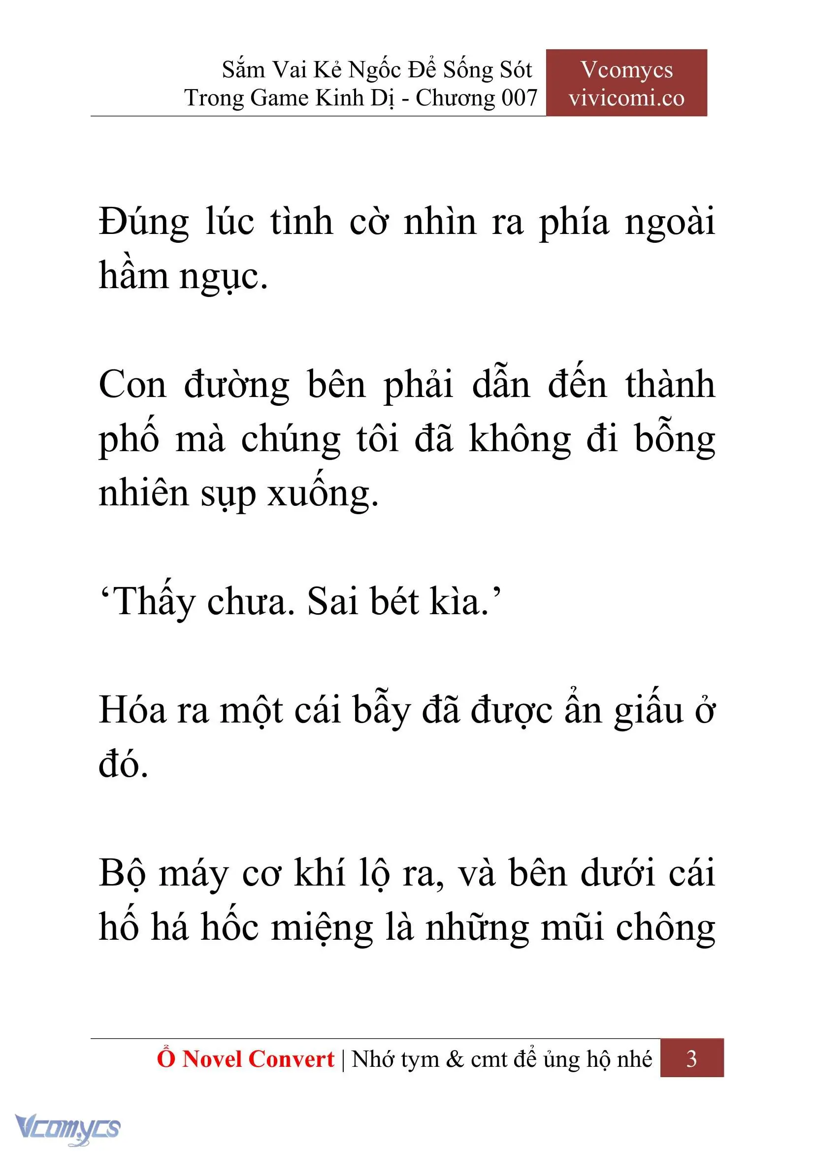 [Novel] Sắm Vai Kẻ Ngốc Để Sống Sót Trong Game Kinh Dị Chapter 7 - Trang 7