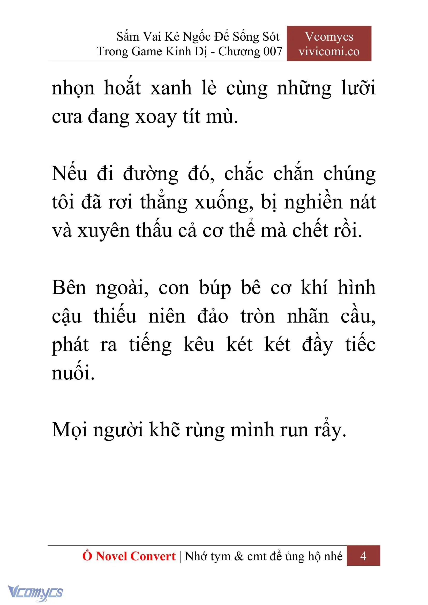 [Novel] Sắm Vai Kẻ Ngốc Để Sống Sót Trong Game Kinh Dị Chapter 7 - Trang 8