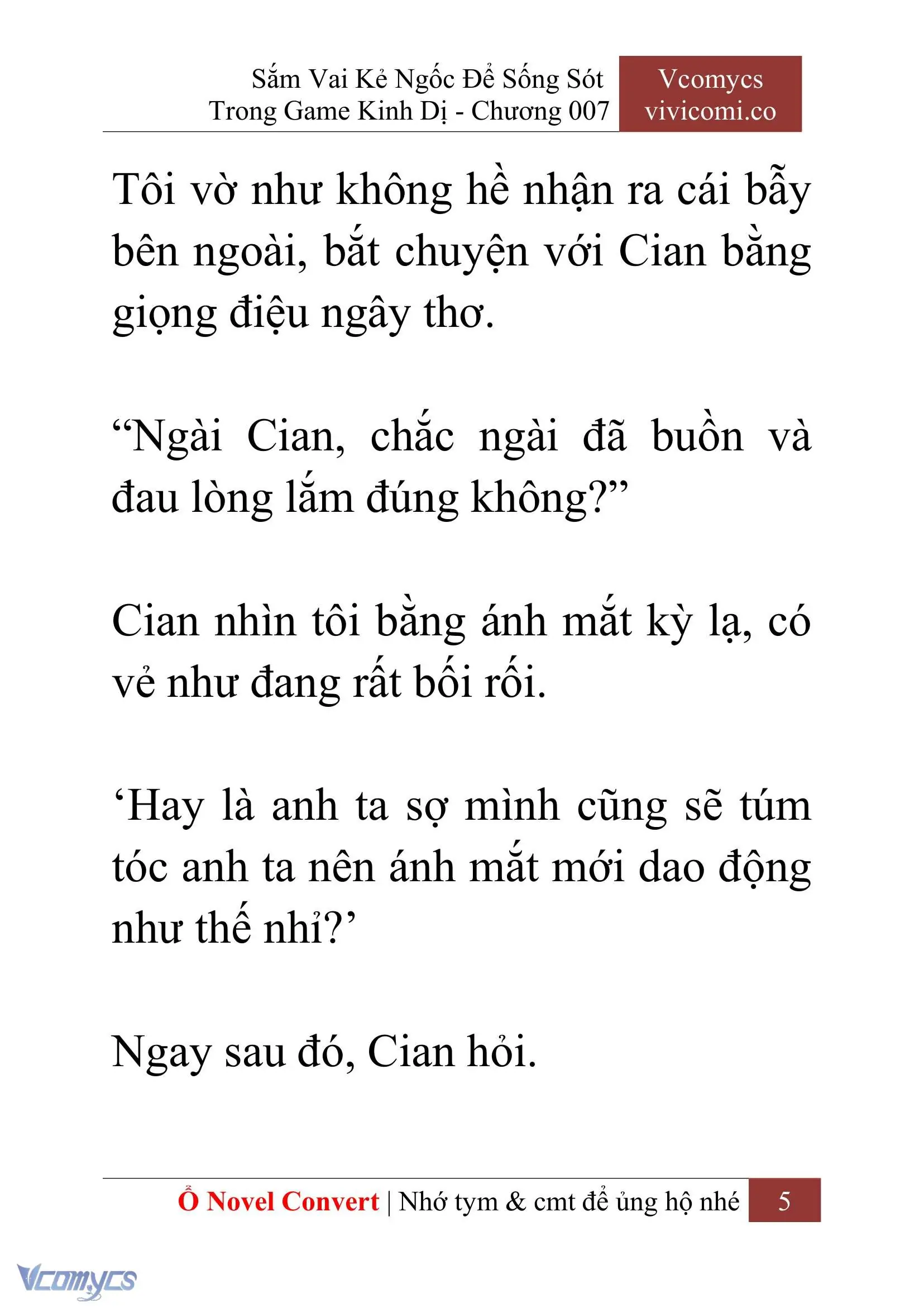 [Novel] Sắm Vai Kẻ Ngốc Để Sống Sót Trong Game Kinh Dị Chapter 7 - Trang 9