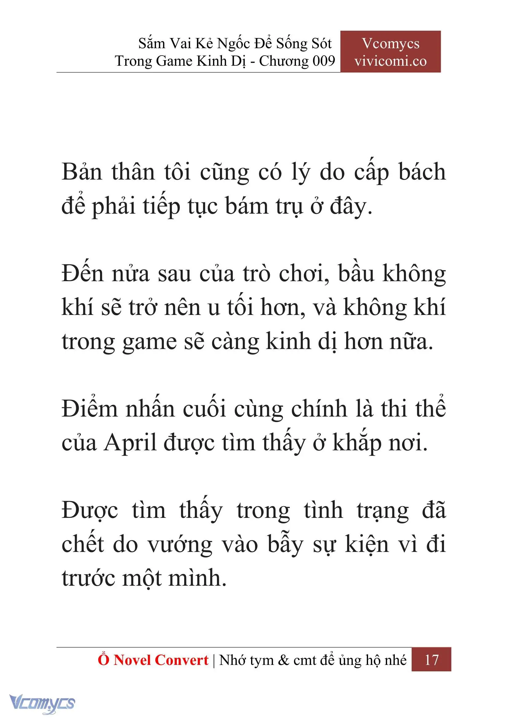 [Novel] Sắm Vai Kẻ Ngốc Để Sống Sót Trong Game Kinh Dị Chapter 9 - Trang 21