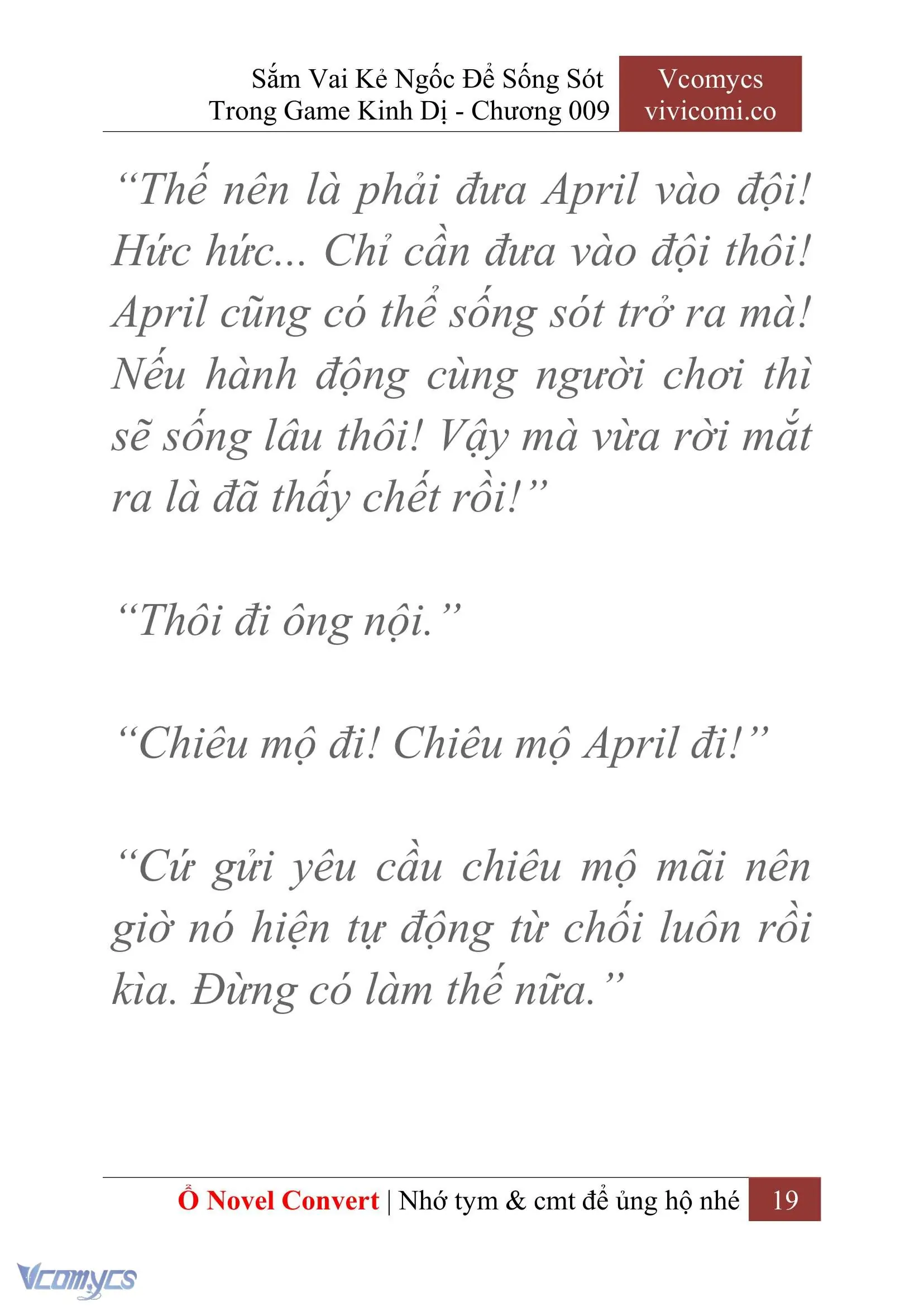 [Novel] Sắm Vai Kẻ Ngốc Để Sống Sót Trong Game Kinh Dị Chapter 9 - Trang 23