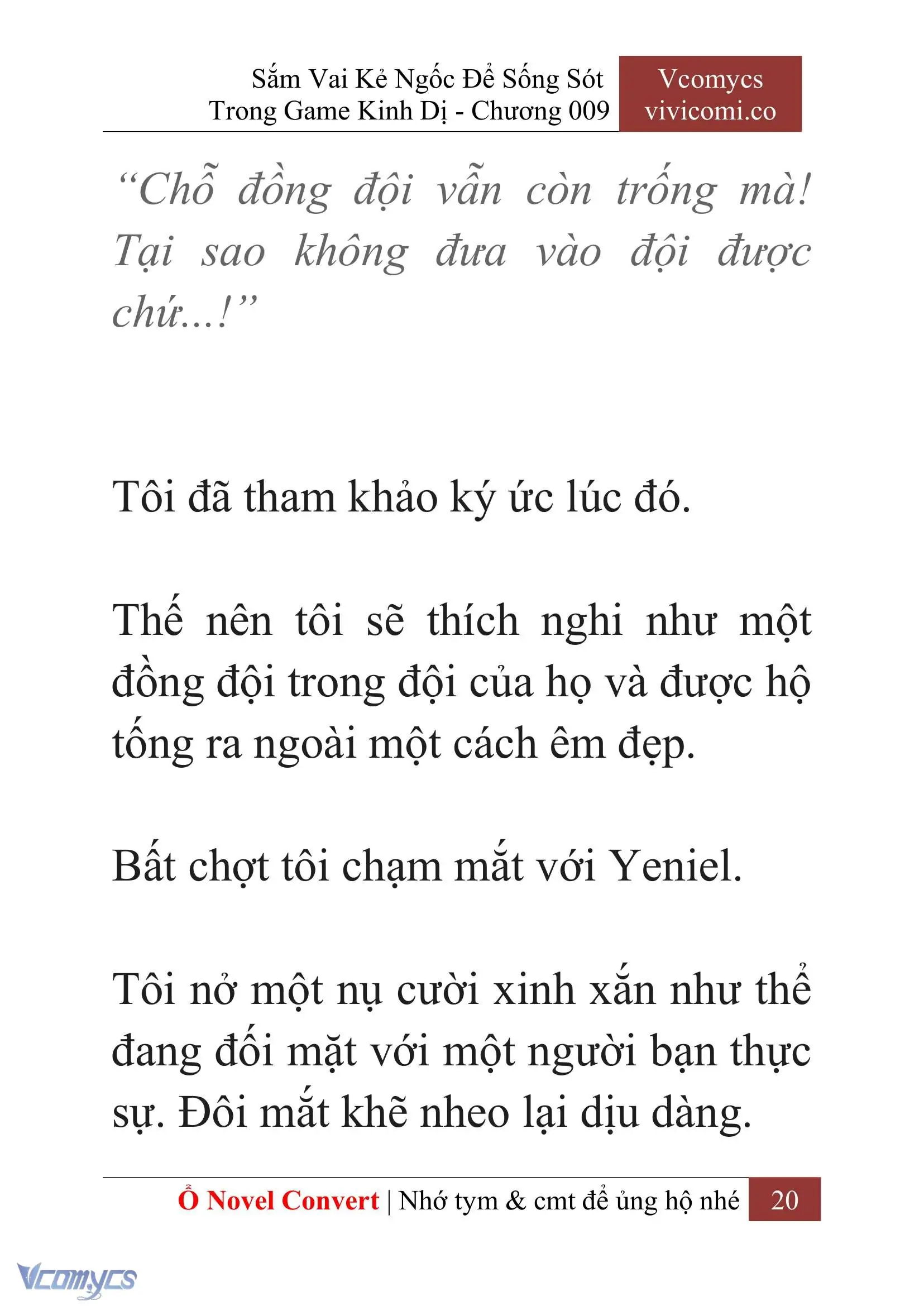 [Novel] Sắm Vai Kẻ Ngốc Để Sống Sót Trong Game Kinh Dị Chapter 9 - Trang 24
