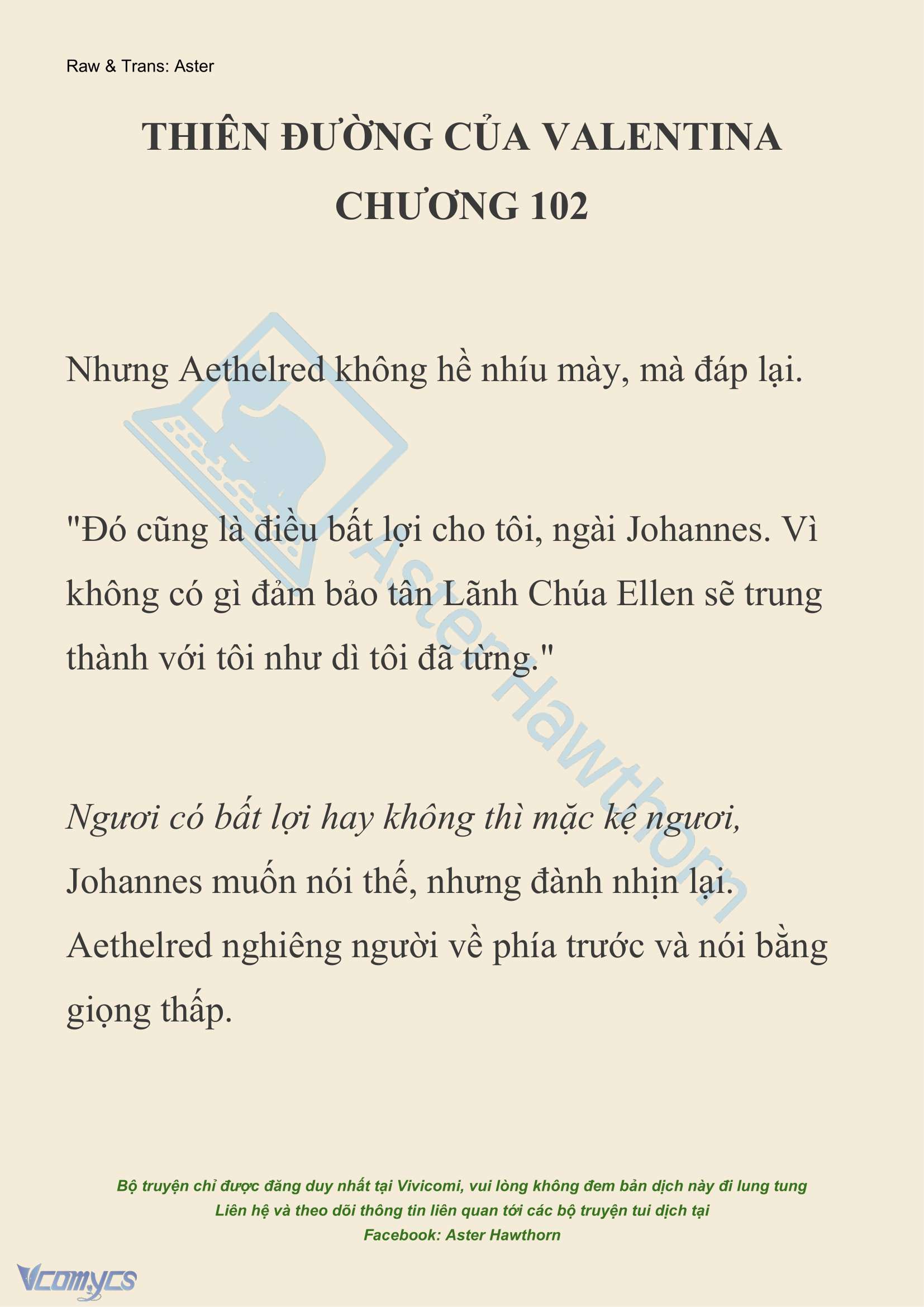 [NOVEL] Thiên Đường Của Valentina Chapter 102 - Trang 2