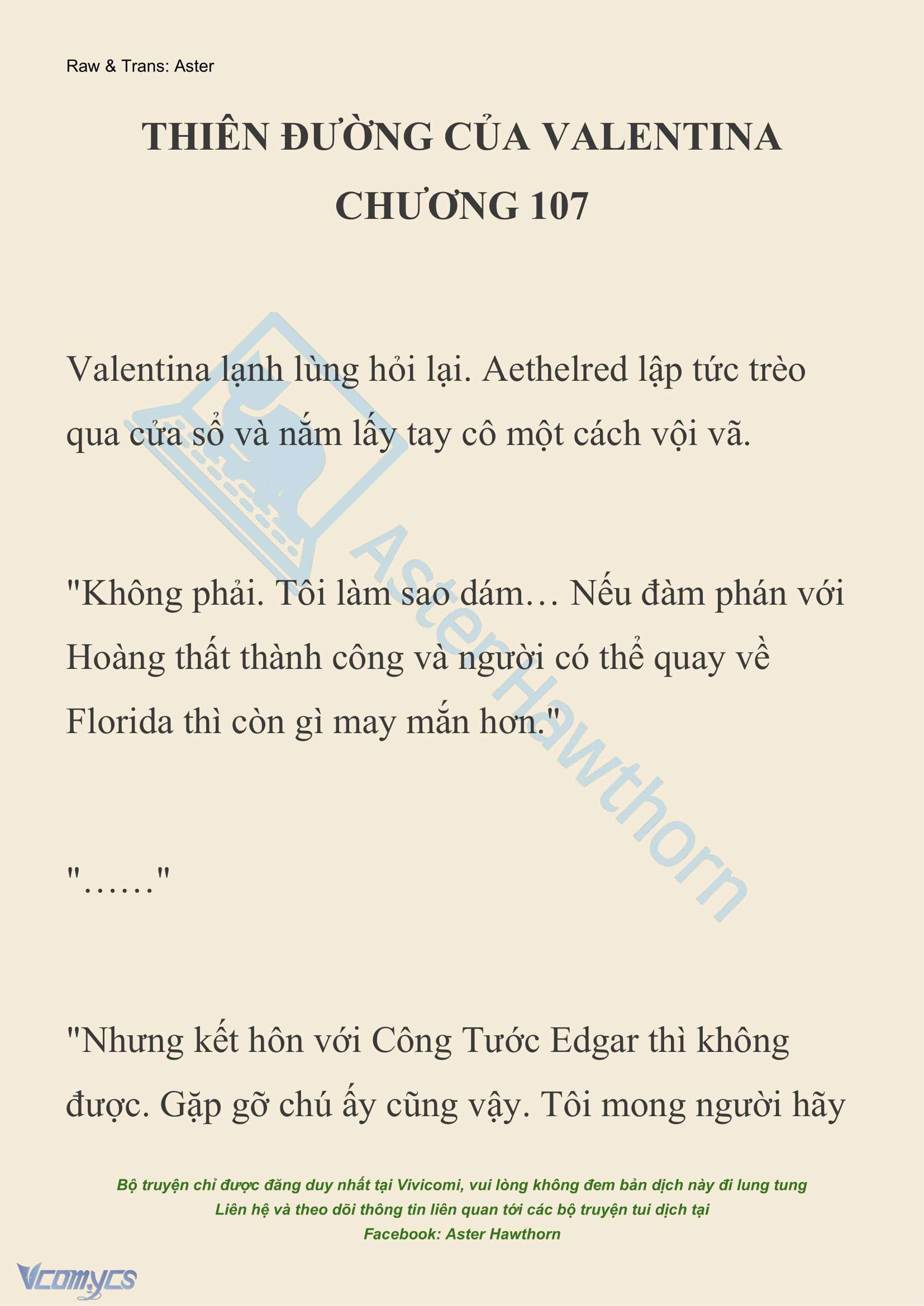 [NOVEL] Thiên Đường Của Valentina Chapter 107 - Trang 2