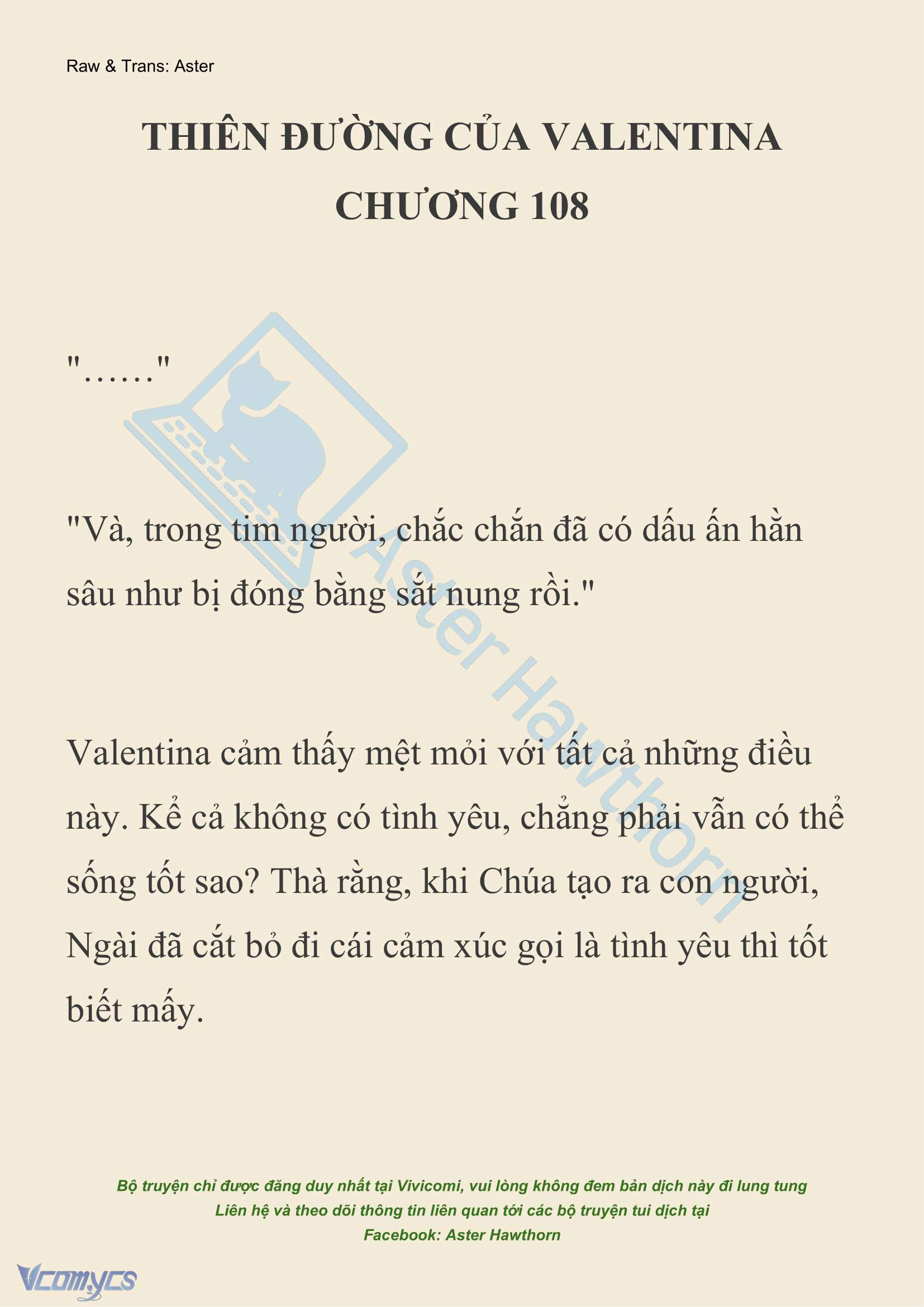 [NOVEL] Thiên Đường Của Valentina Chapter 108 - Trang 2