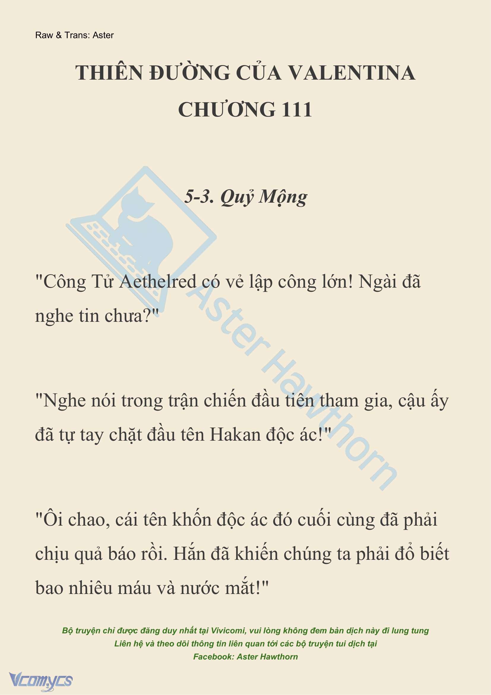 [NOVEL] Thiên Đường Của Valentina Chapter 111 - Trang 2