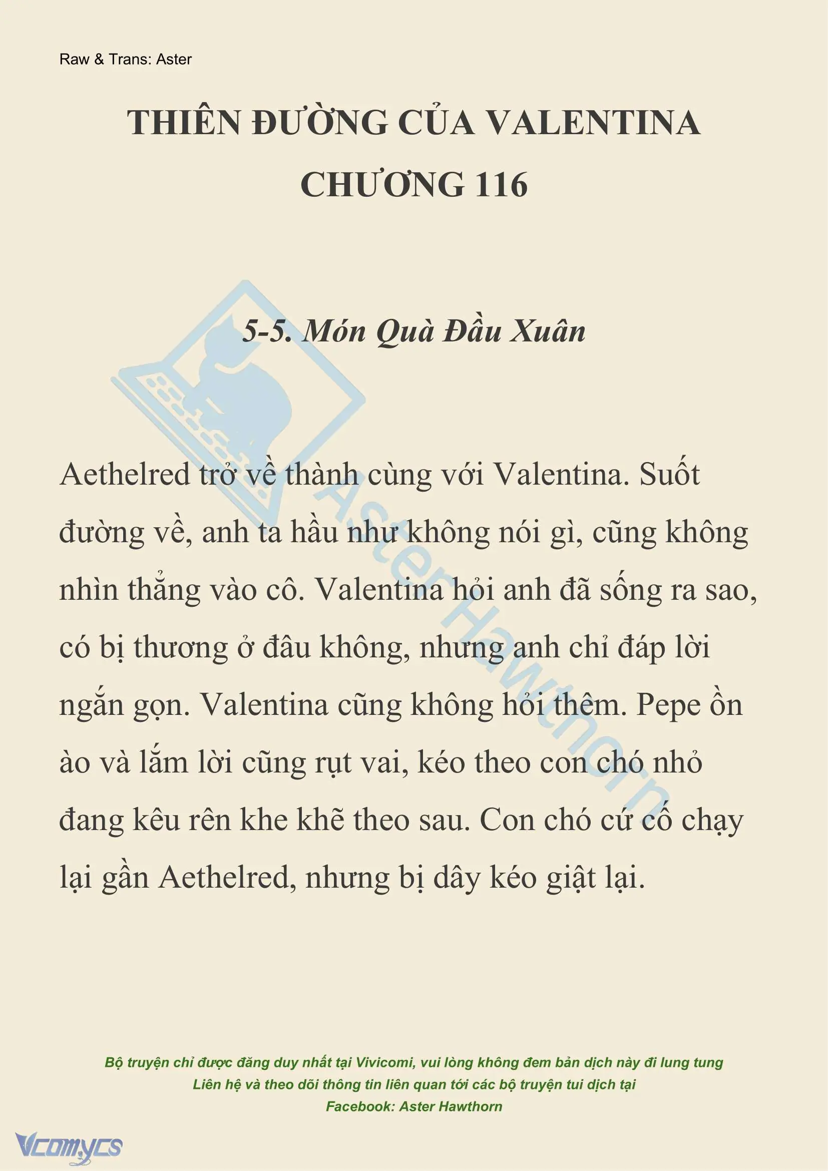 [NOVEL] Thiên Đường Của Valentina Chapter 116 - Trang 2