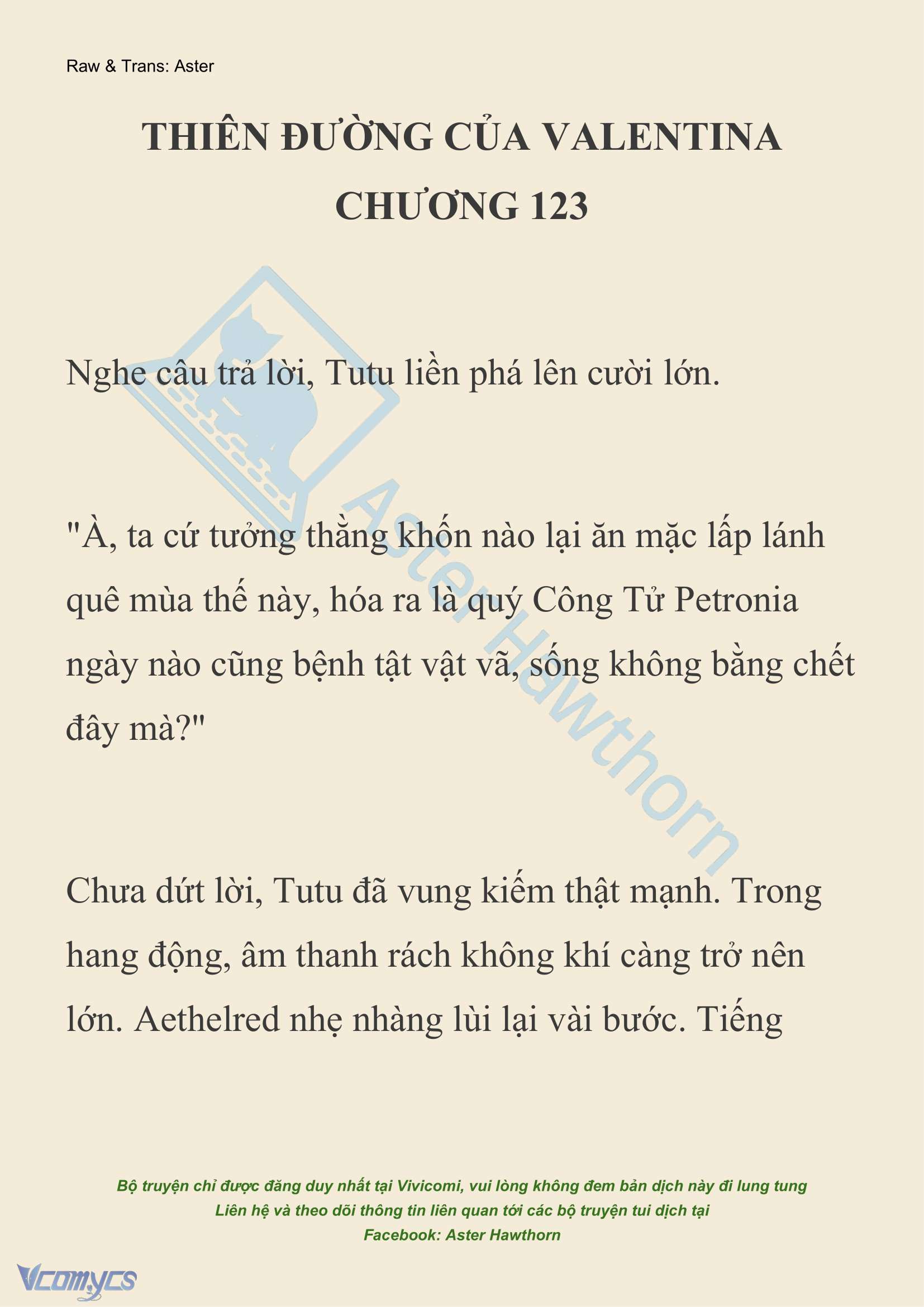 [NOVEL] Thiên Đường Của Valentina Chapter 123 - Trang 2