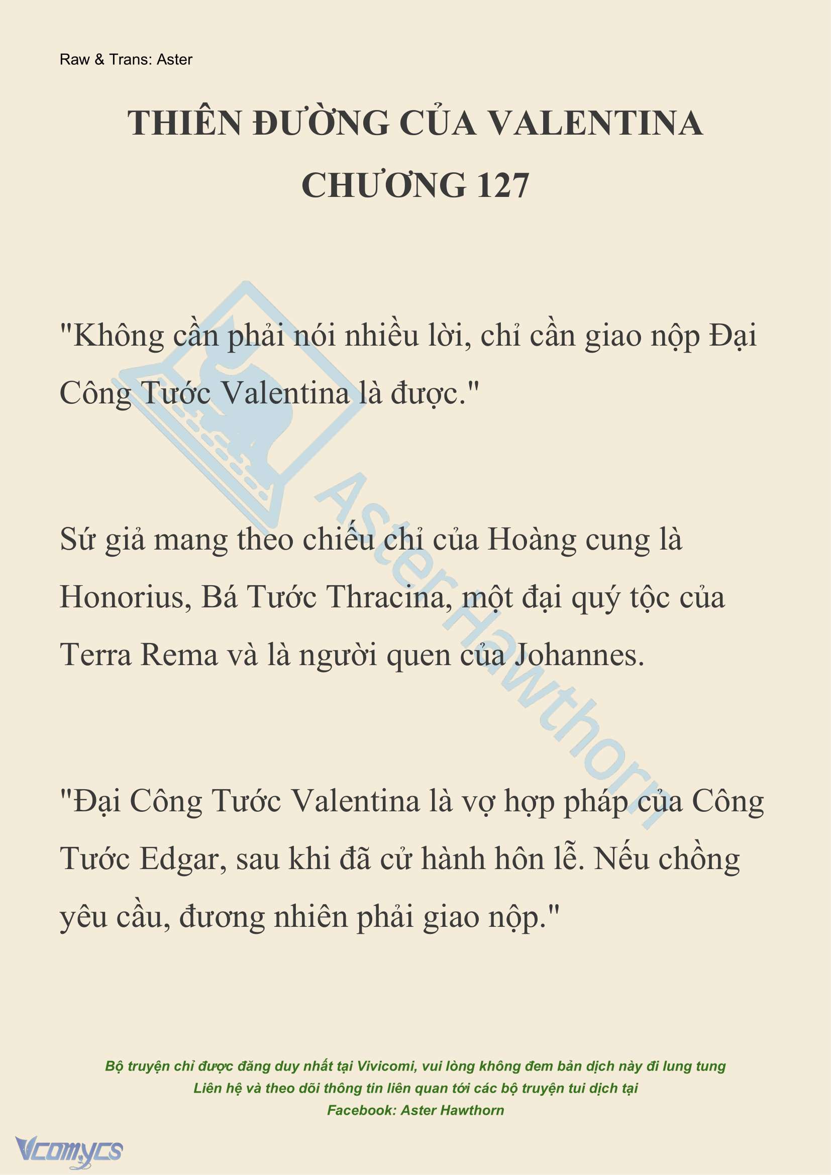 [NOVEL] Thiên Đường Của Valentina Chapter 127 - Trang 2