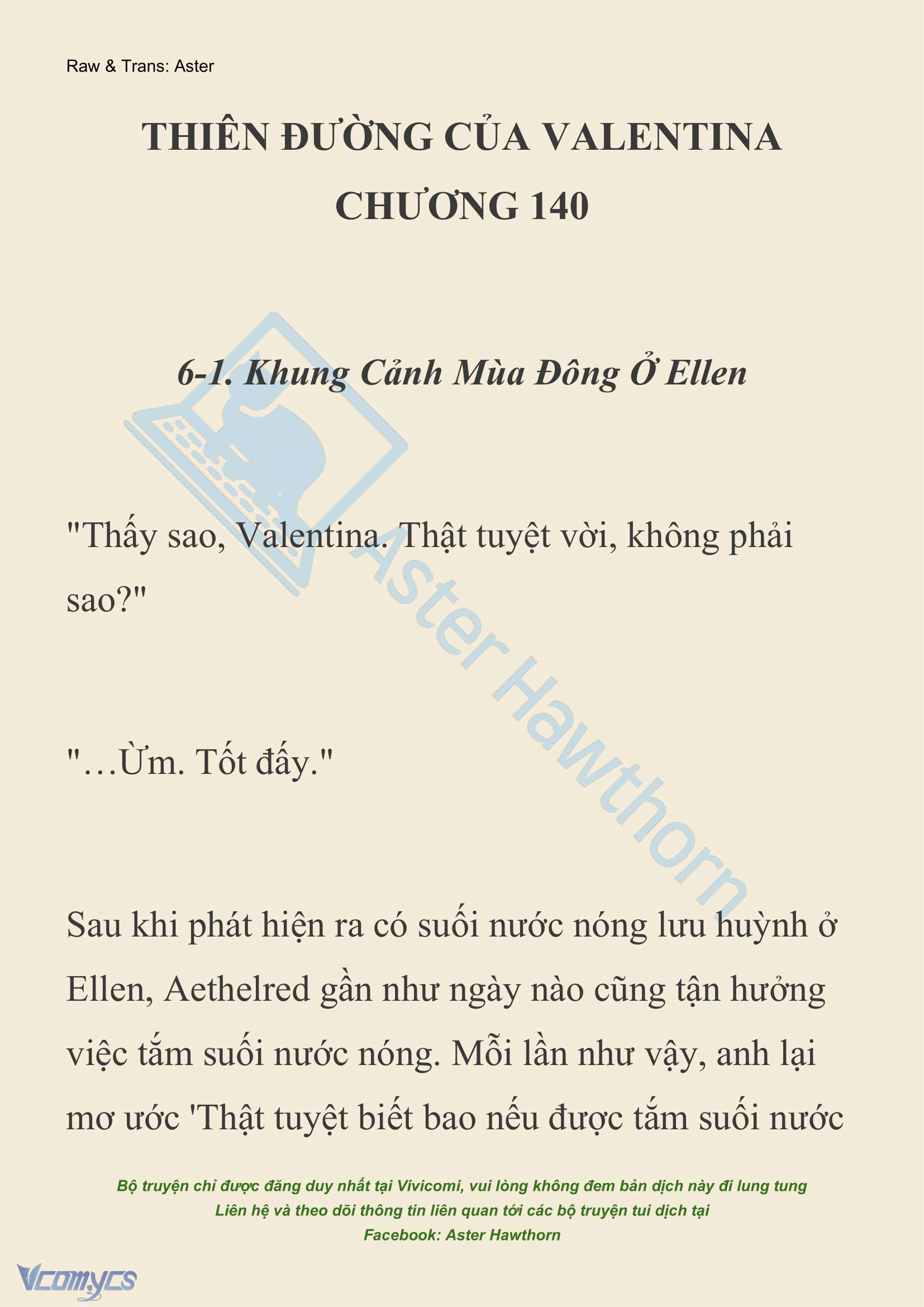 [NOVEL] Thiên Đường Của Valentina Chapter 140 - Trang 2