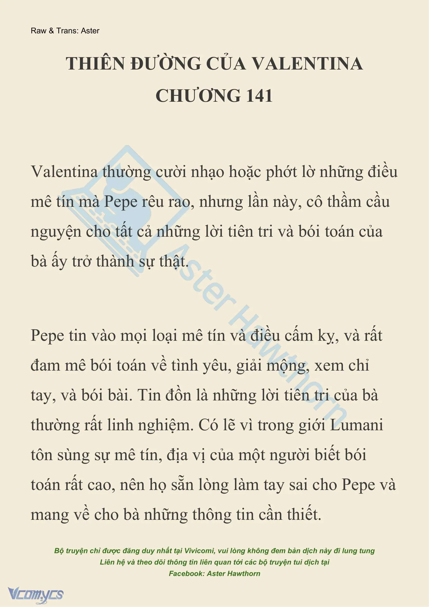 [NOVEL] Thiên Đường Của Valentina Chapter 141 - Trang 2
