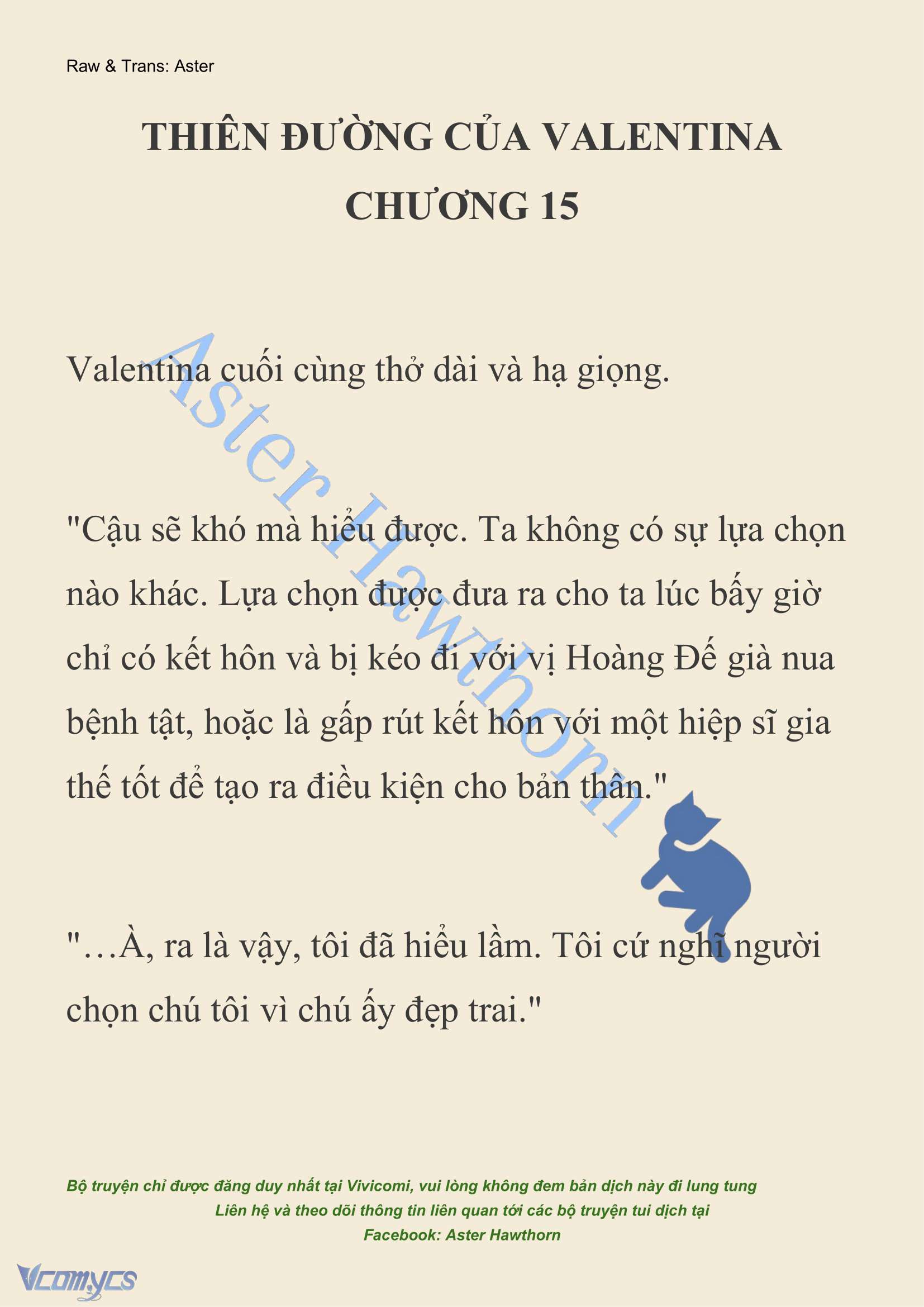 [NOVEL] Thiên Đường Của Valentina Chapter 15 - Trang 3