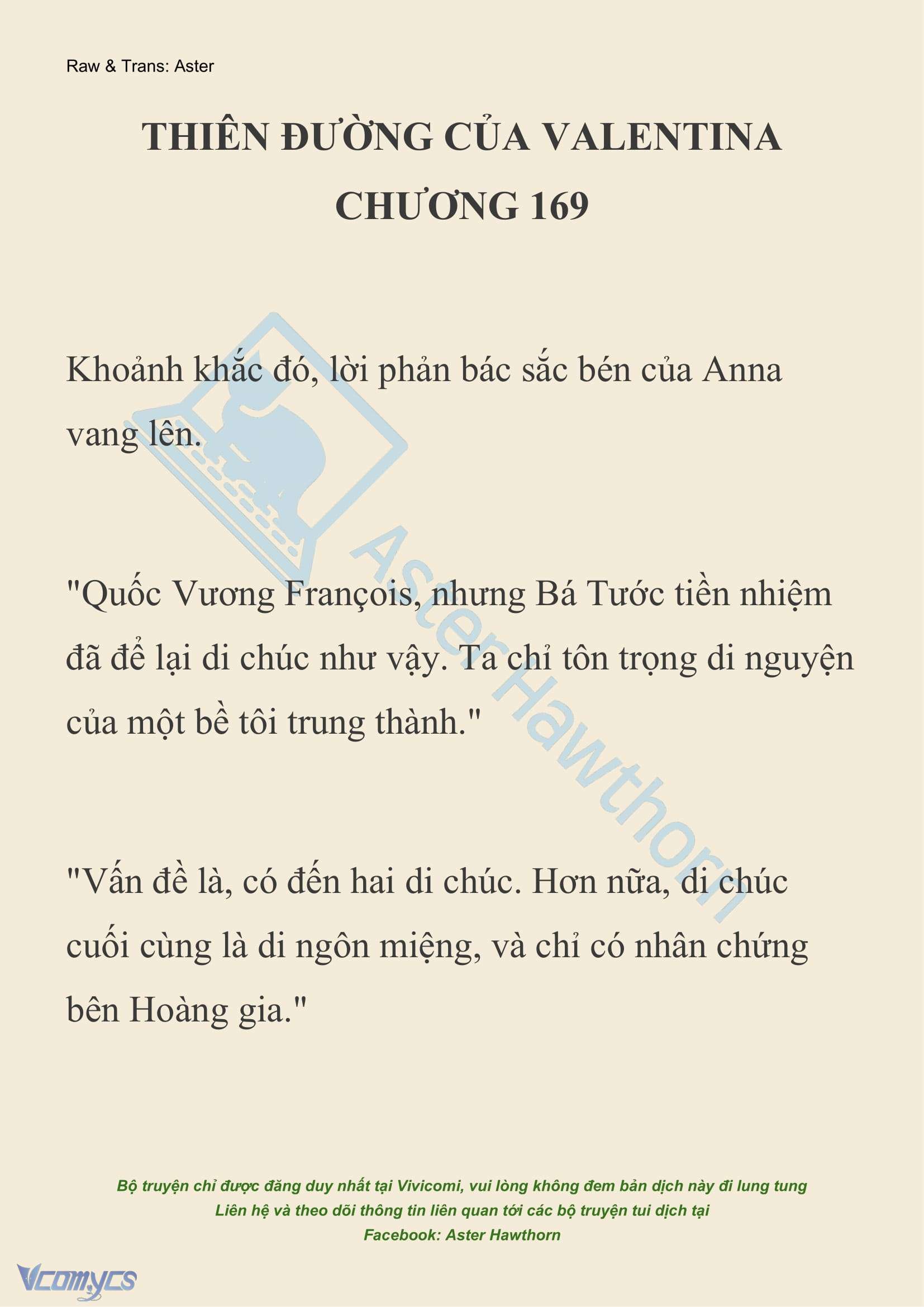 [NOVEL] Thiên Đường Của Valentina Chapter 169 - Trang 2