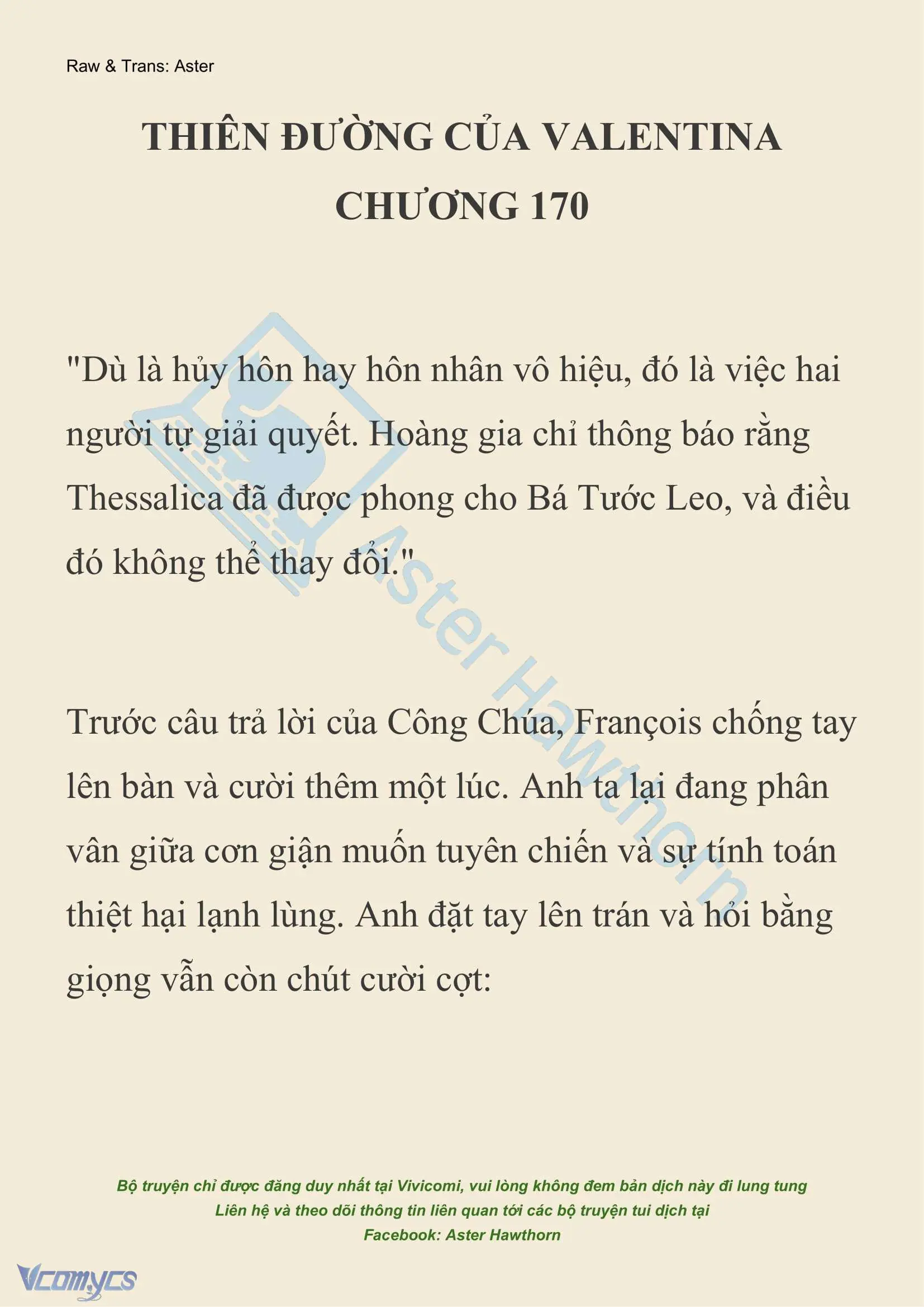 [NOVEL] Thiên Đường Của Valentina Chapter 170 - Trang 2