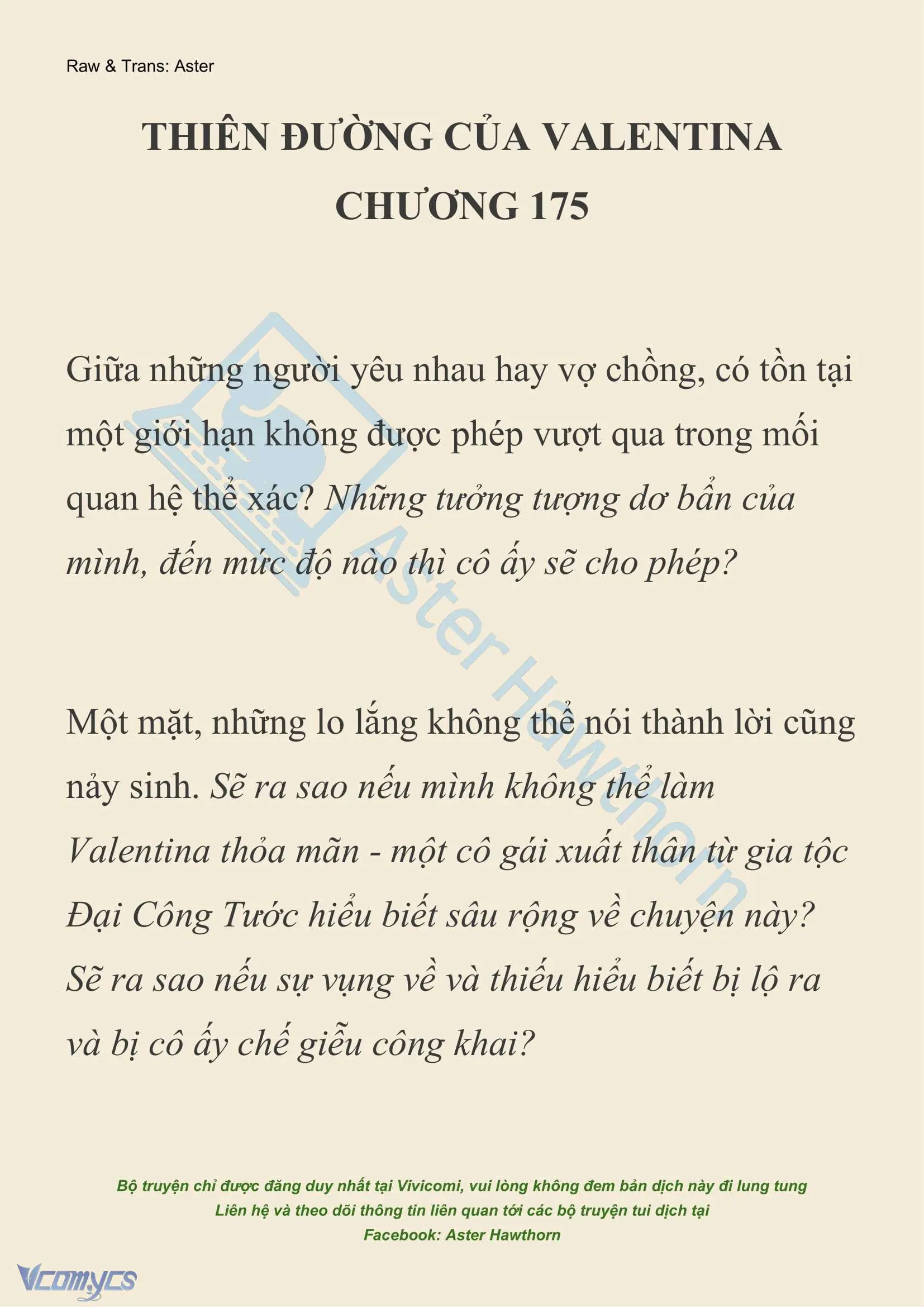 [NOVEL] Thiên Đường Của Valentina Chapter 175 - Trang 2