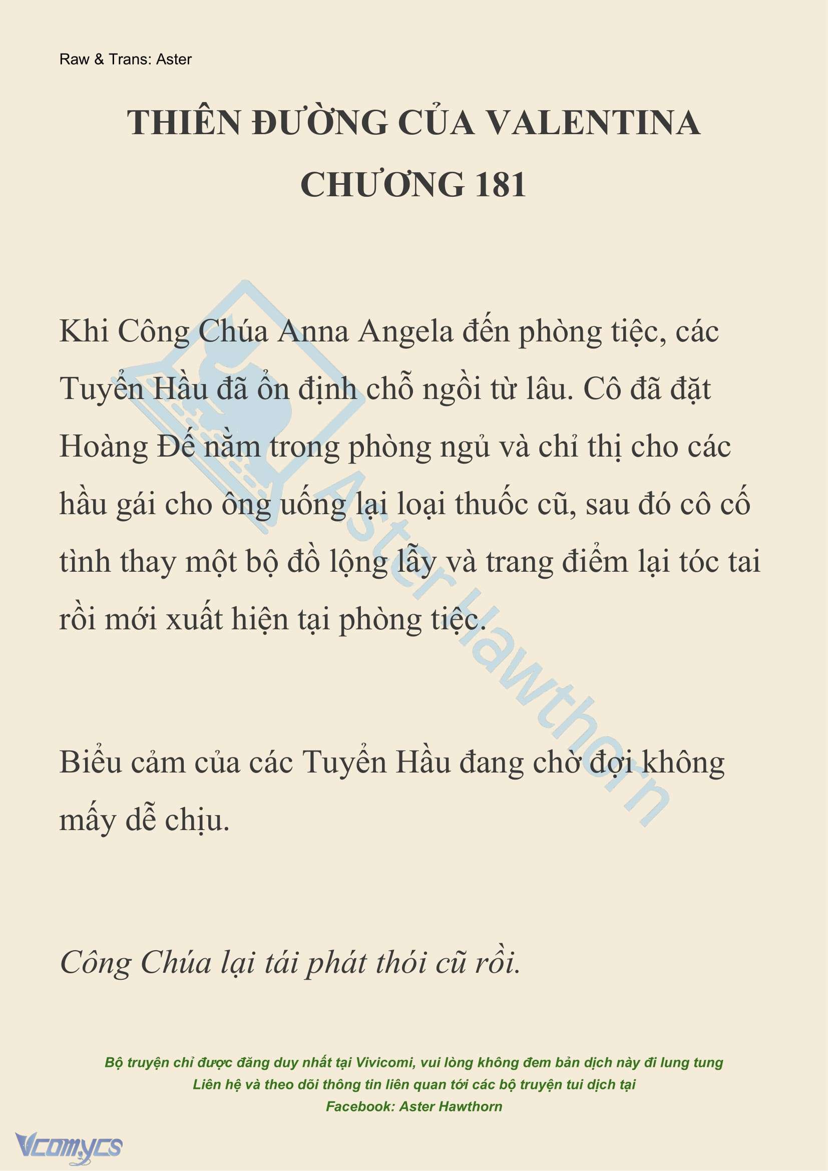 [NOVEL] Thiên Đường Của Valentina Chapter 181 - Trang 2