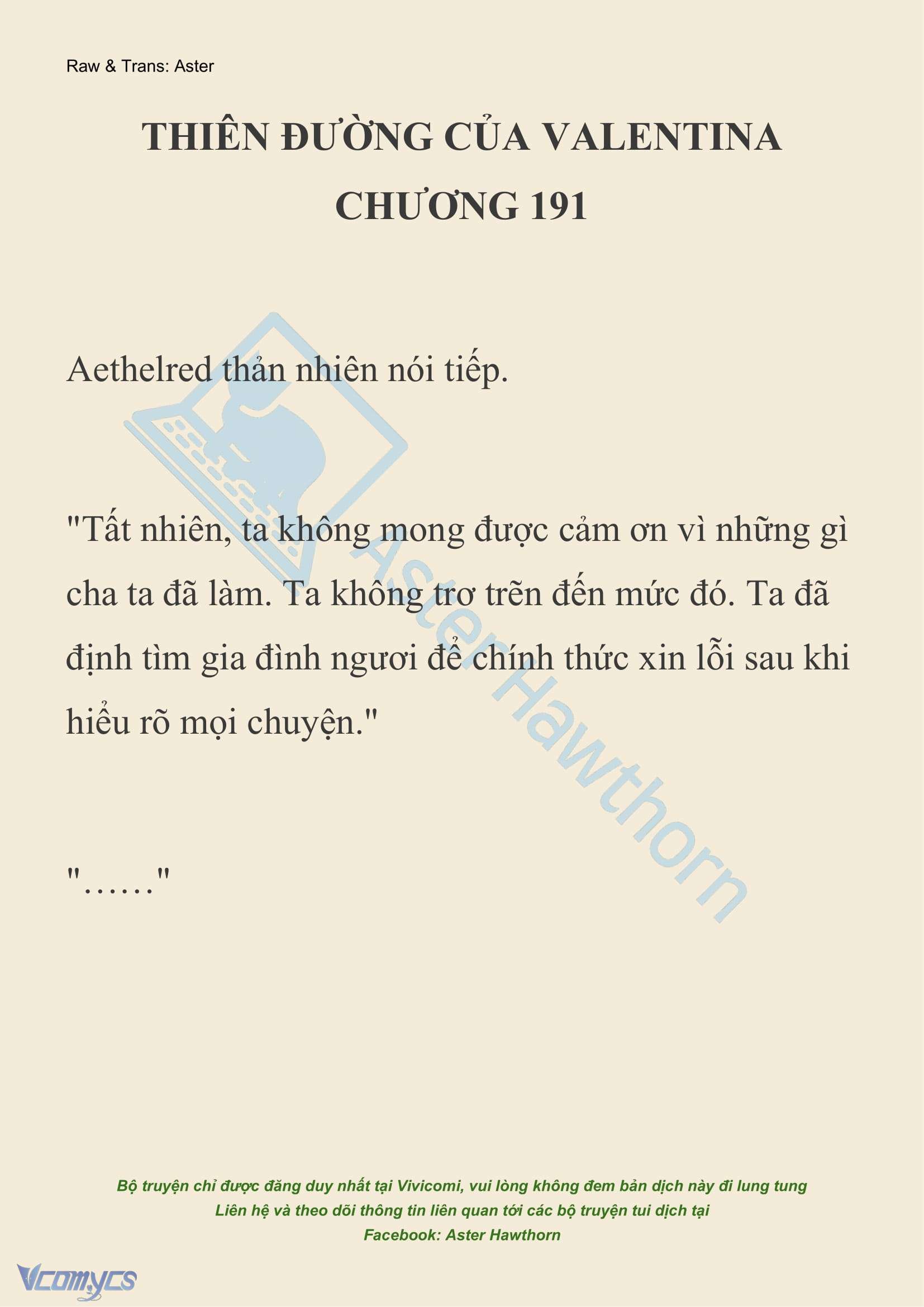[NOVEL] Thiên Đường Của Valentina Chapter 191 - Trang 2