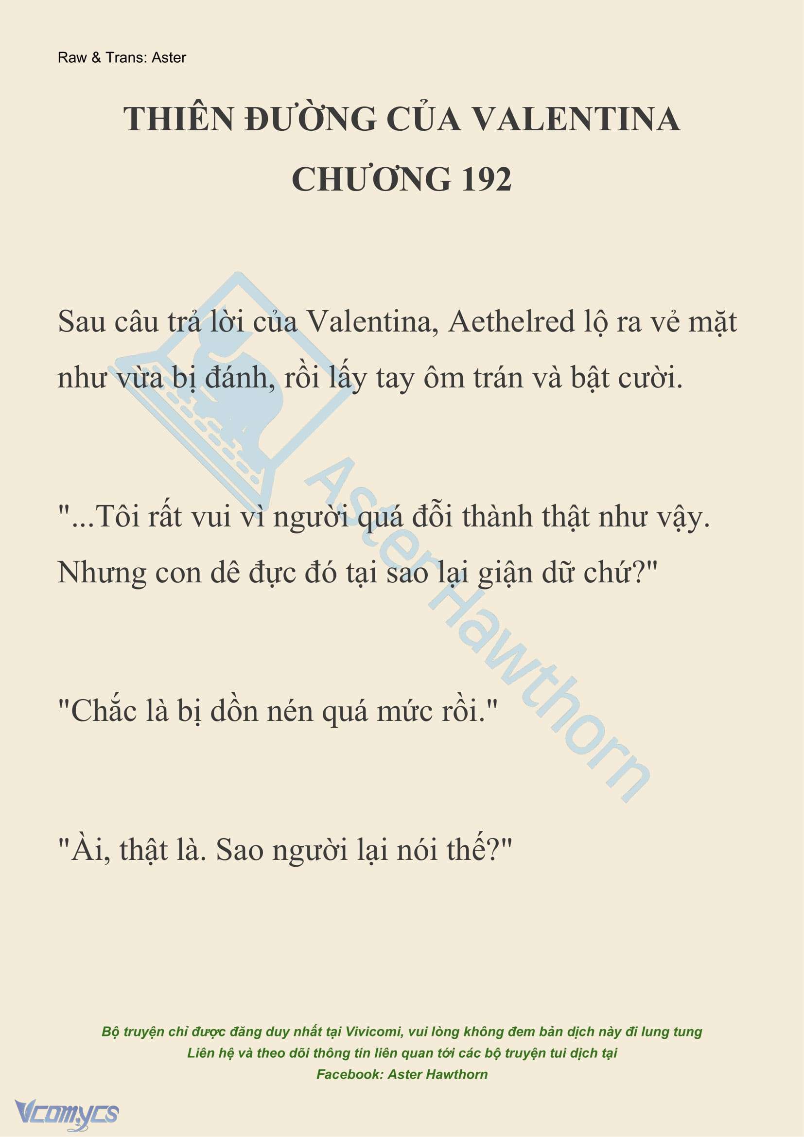 [NOVEL] Thiên Đường Của Valentina Chapter 192 - Trang 2