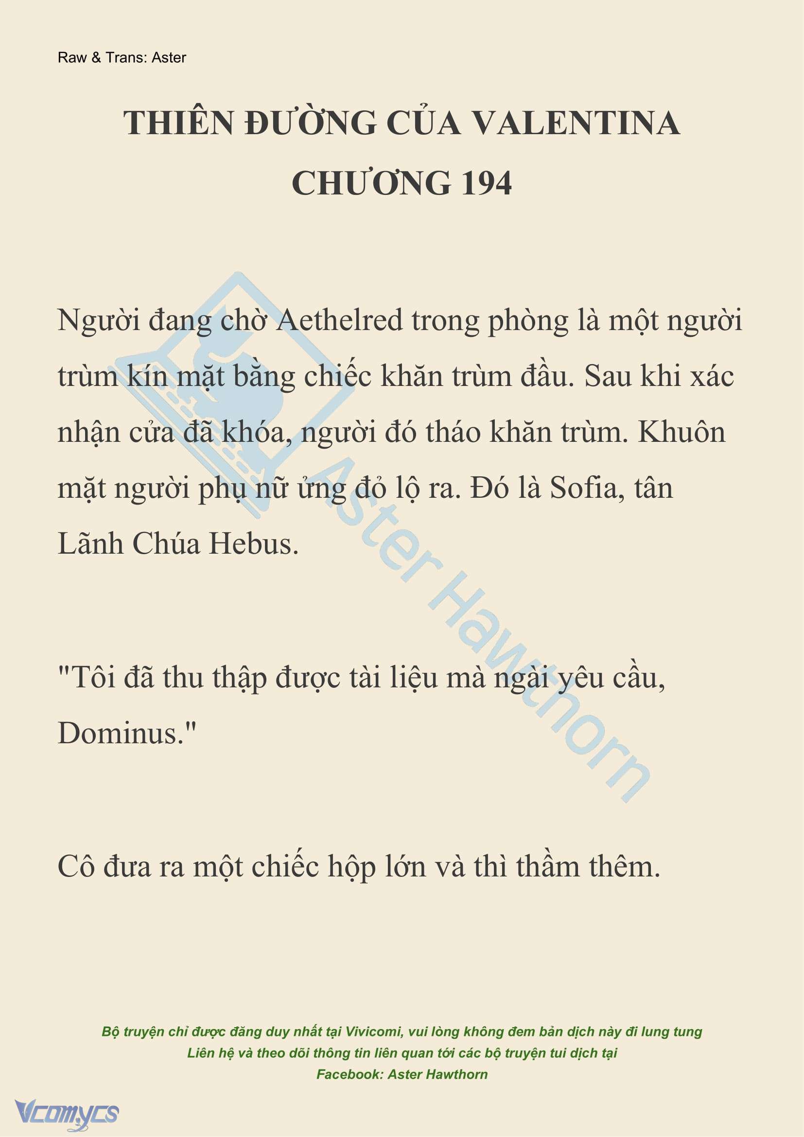 [NOVEL] Thiên Đường Của Valentina Chapter 194 - Trang 2