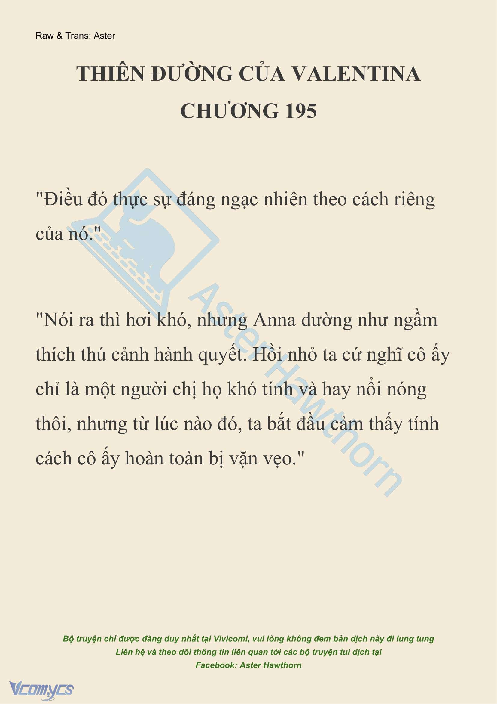 [NOVEL] Thiên Đường Của Valentina Chapter 195 - Trang 2