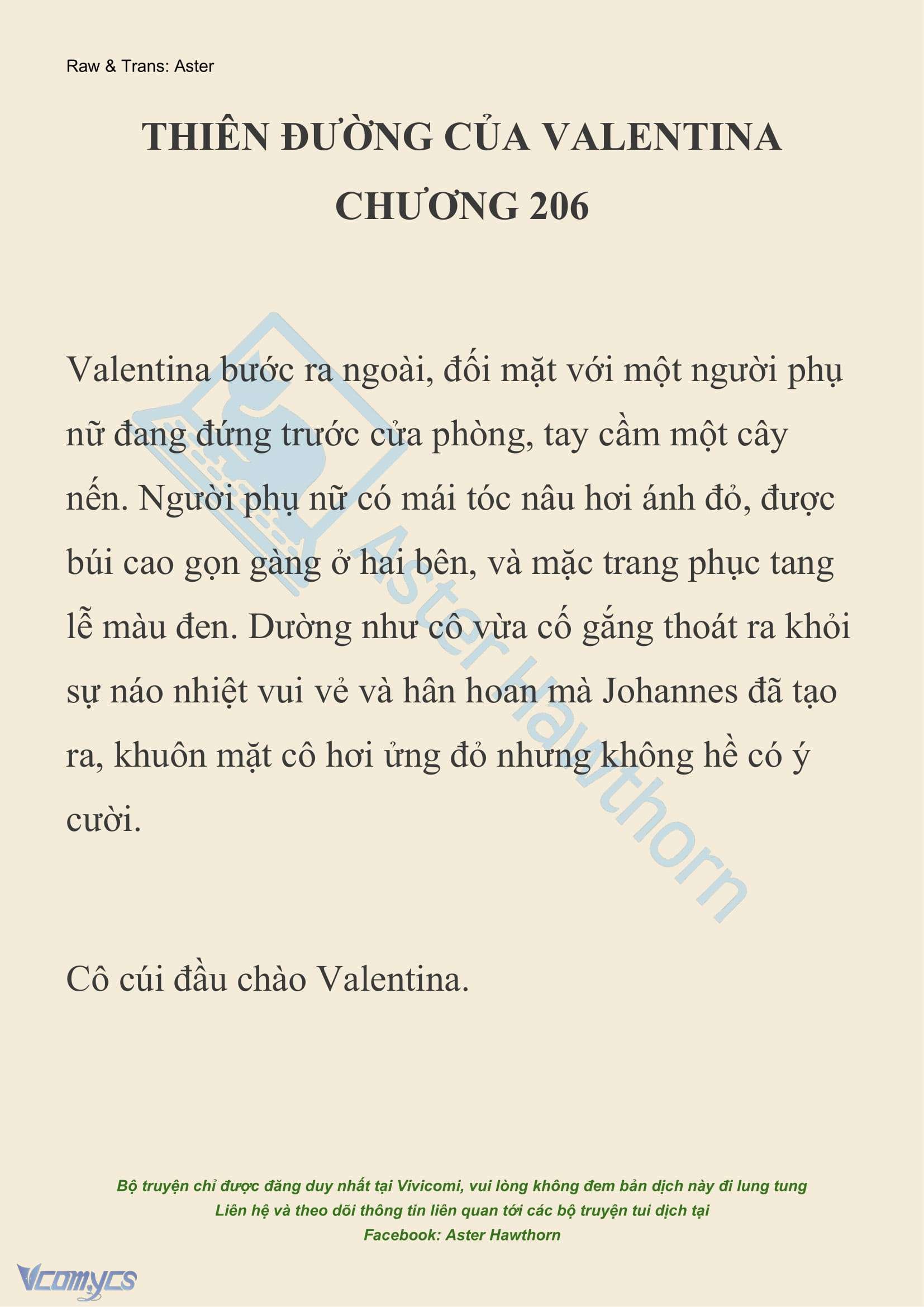 [NOVEL] Thiên Đường Của Valentina Chapter 206 - Trang 2