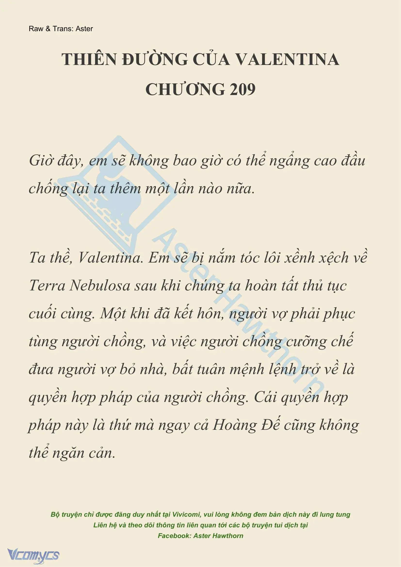 [NOVEL] Thiên Đường Của Valentina Chapter 209 - Trang 2