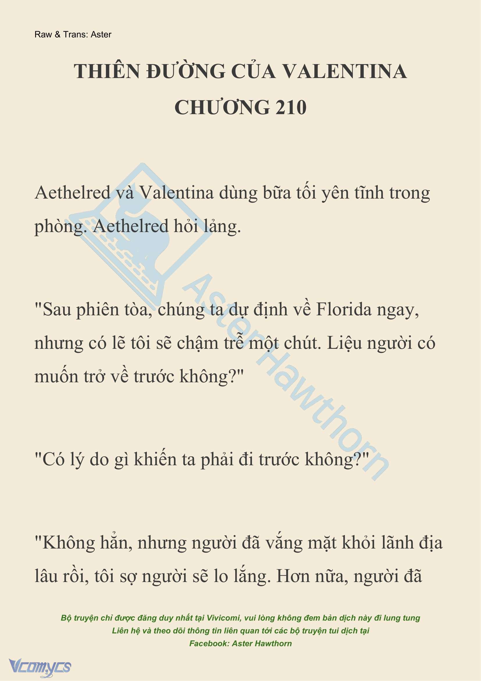 [NOVEL] Thiên Đường Của Valentina Chapter 210 - Trang 2