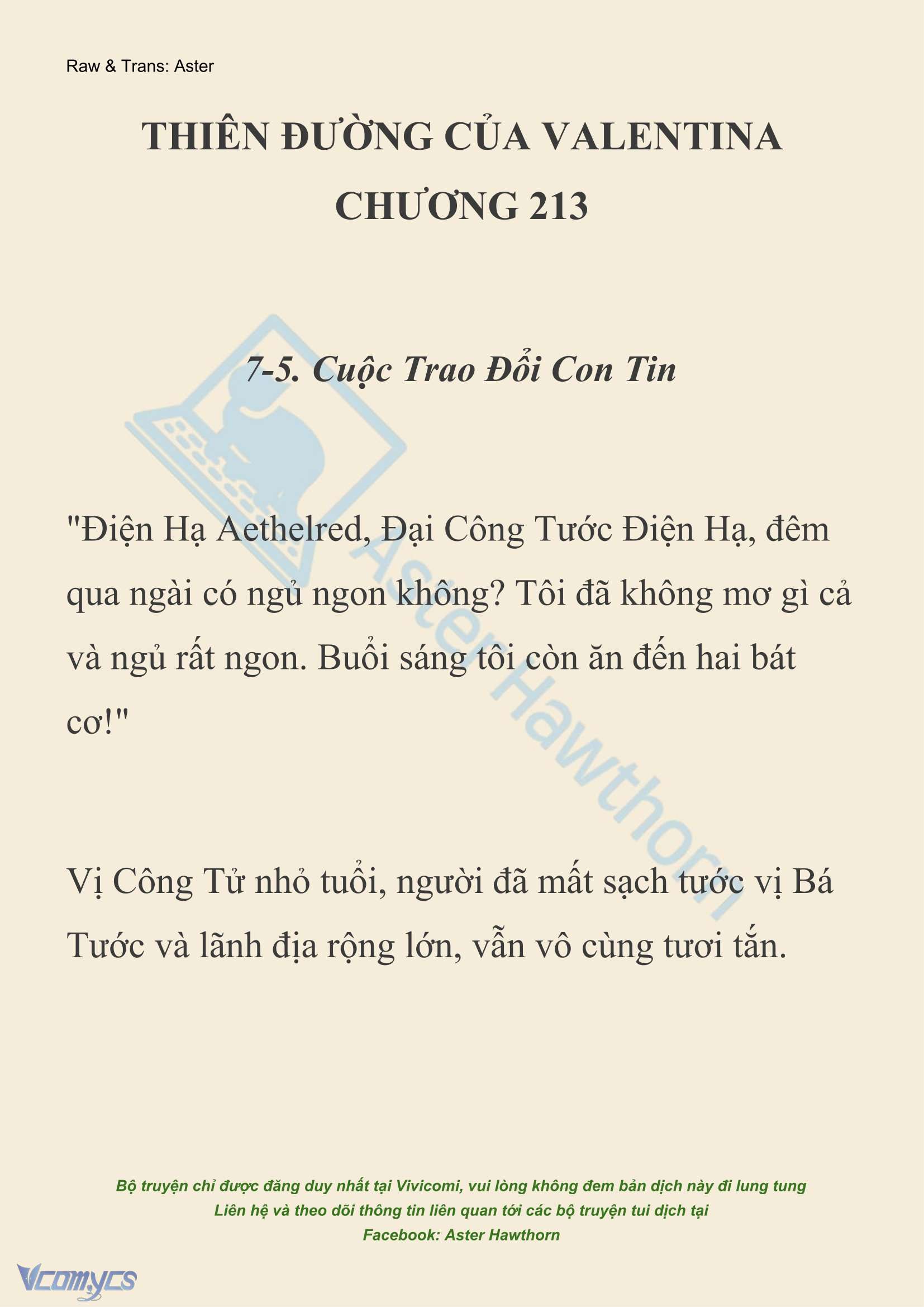 [NOVEL] Thiên Đường Của Valentina Chapter 213 - Trang 2