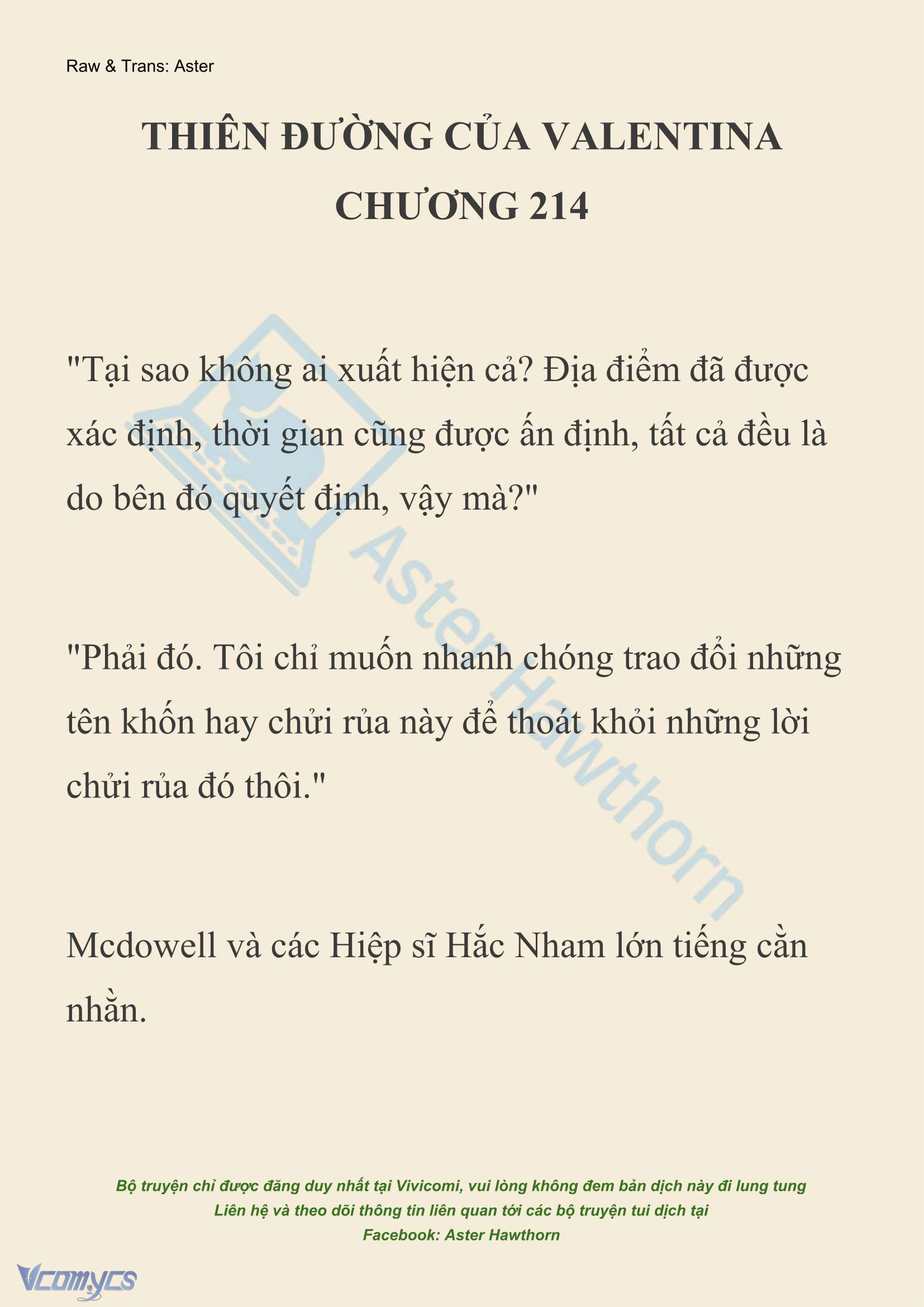 [NOVEL] Thiên Đường Của Valentina Chapter 214 - Trang 2