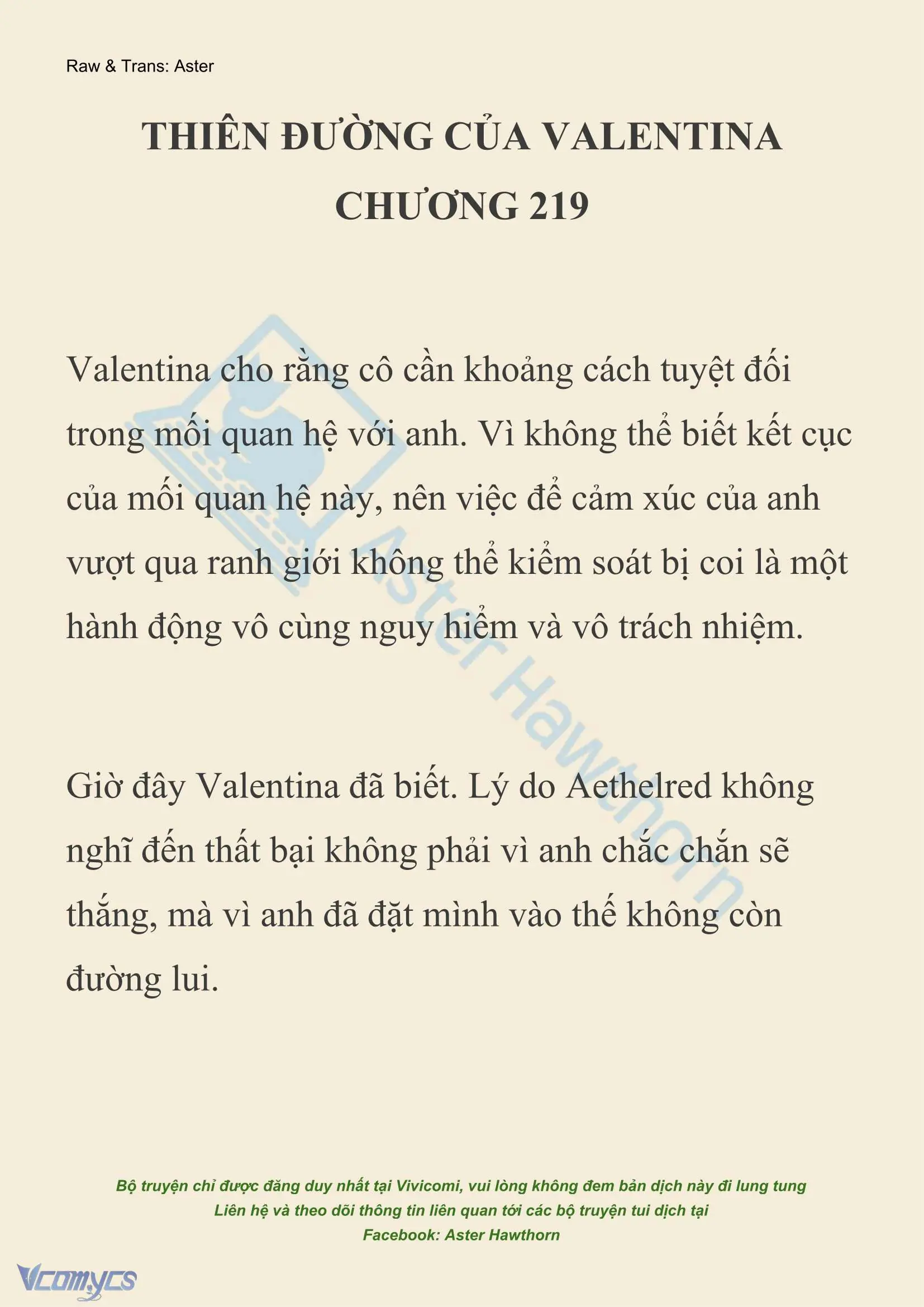 [NOVEL] Thiên Đường Của Valentina Chapter 219 - Trang 2