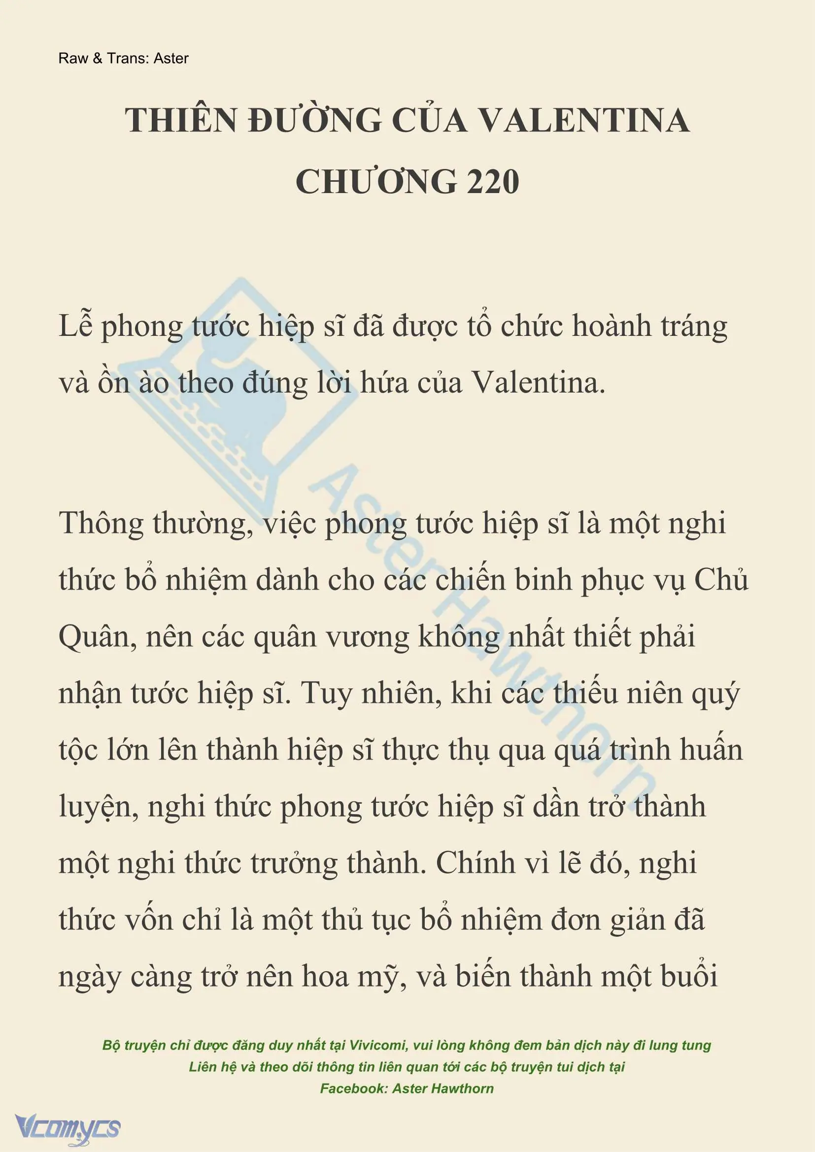 [NOVEL] Thiên Đường Của Valentina Chapter 220 - Trang 2