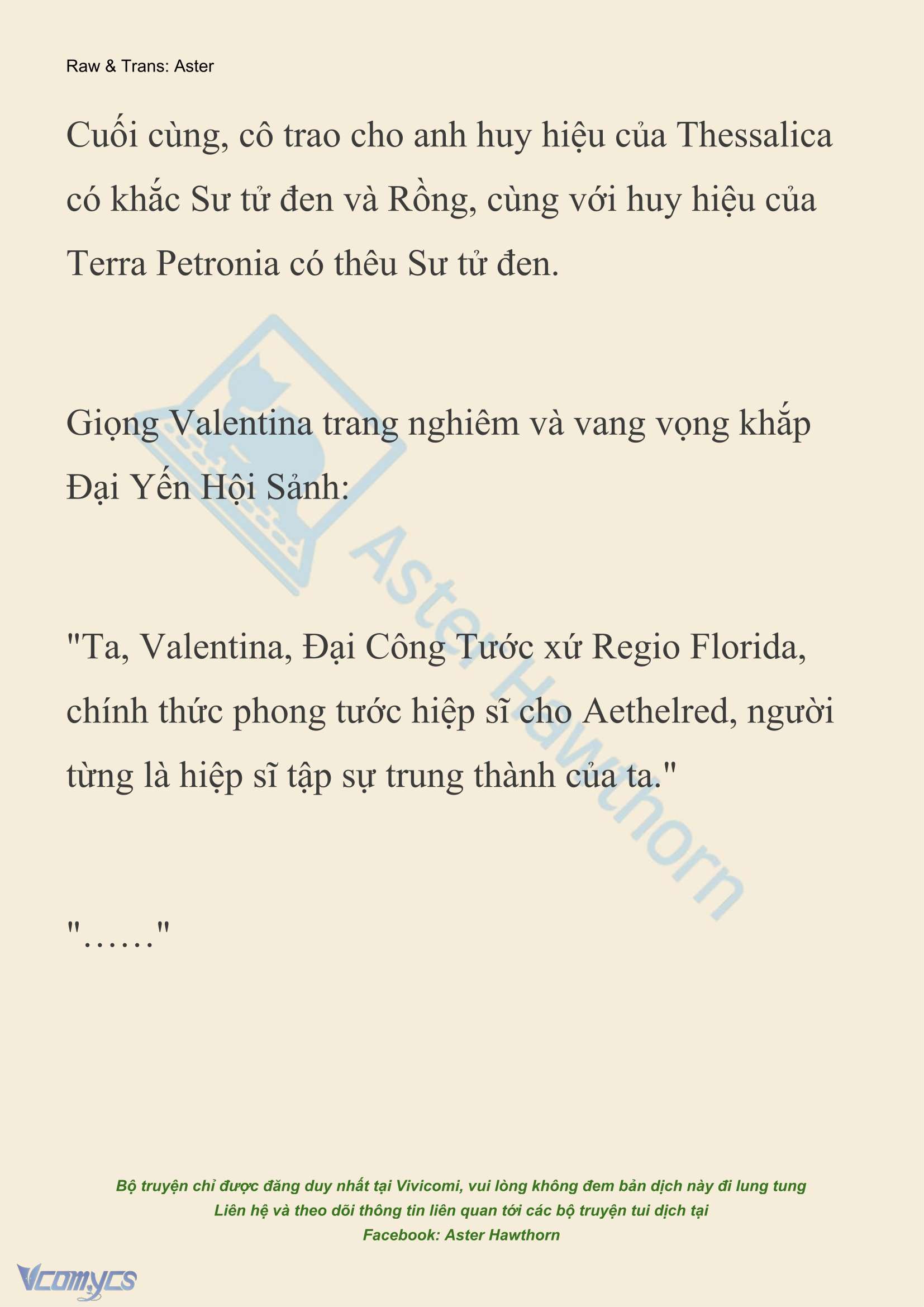 [NOVEL] Thiên Đường Của Valentina Chapter 220 - Trang 8