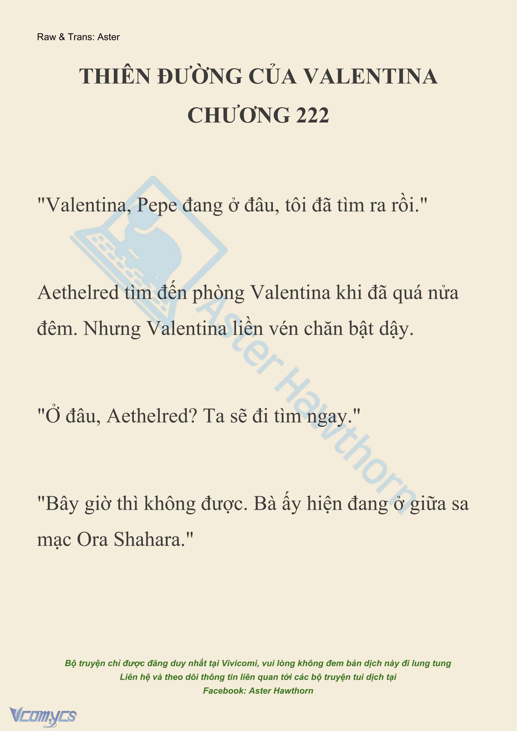 [NOVEL] Thiên Đường Của Valentina Chapter 222 - Trang 2
