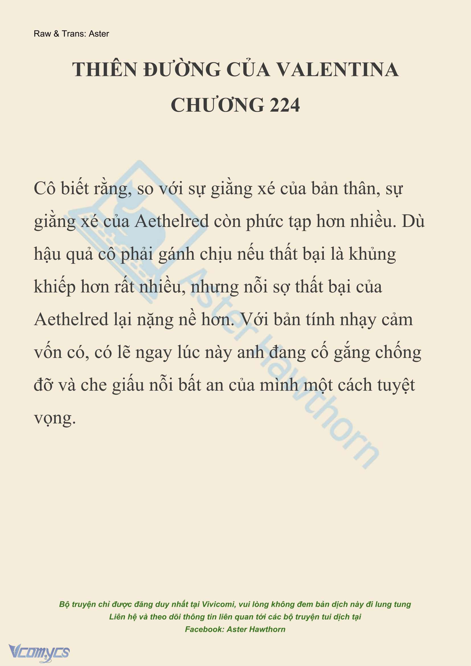 [NOVEL] Thiên Đường Của Valentina Chapter 224 - Trang 2