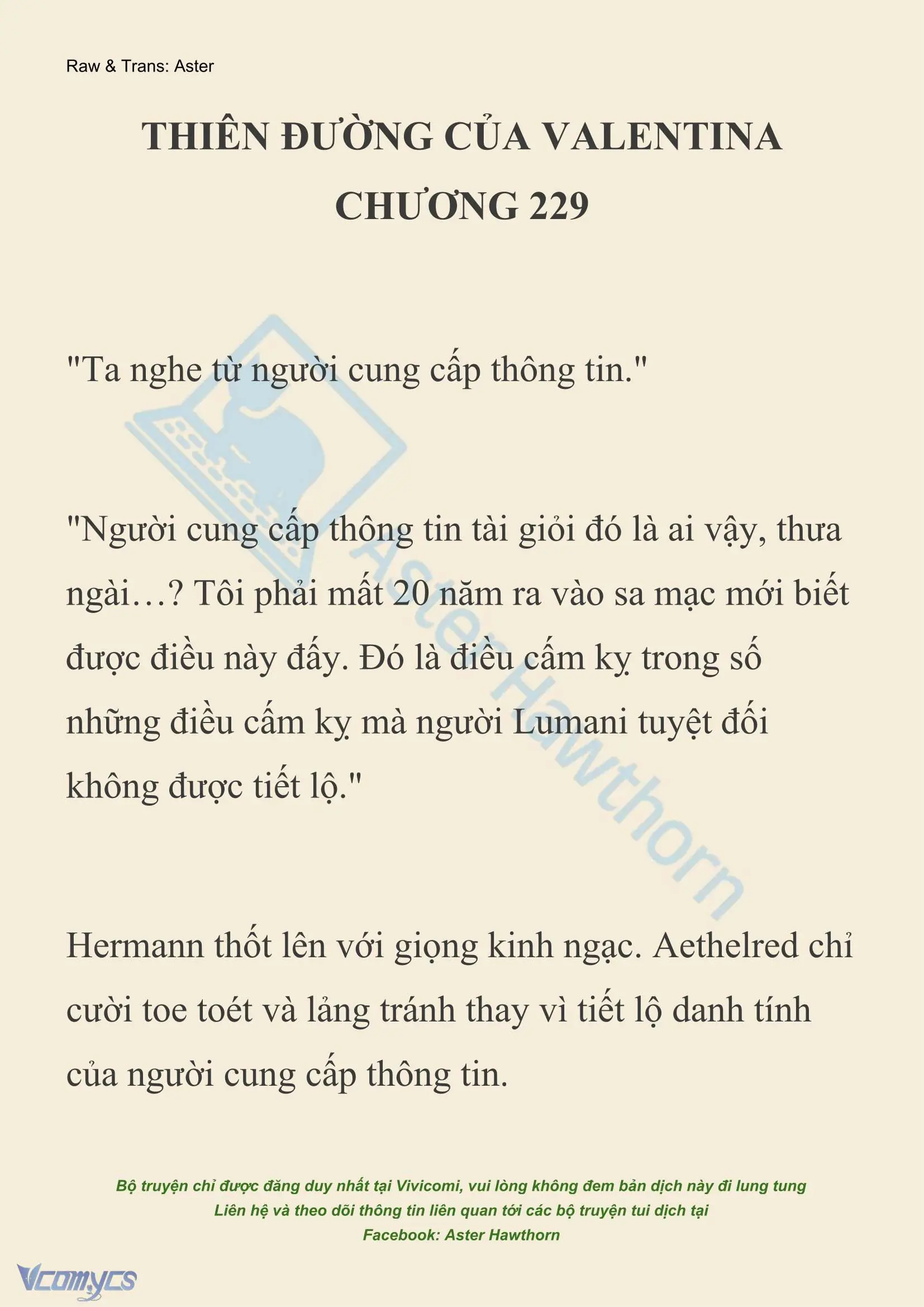 [NOVEL] Thiên Đường Của Valentina Chapter 229 - Trang 2