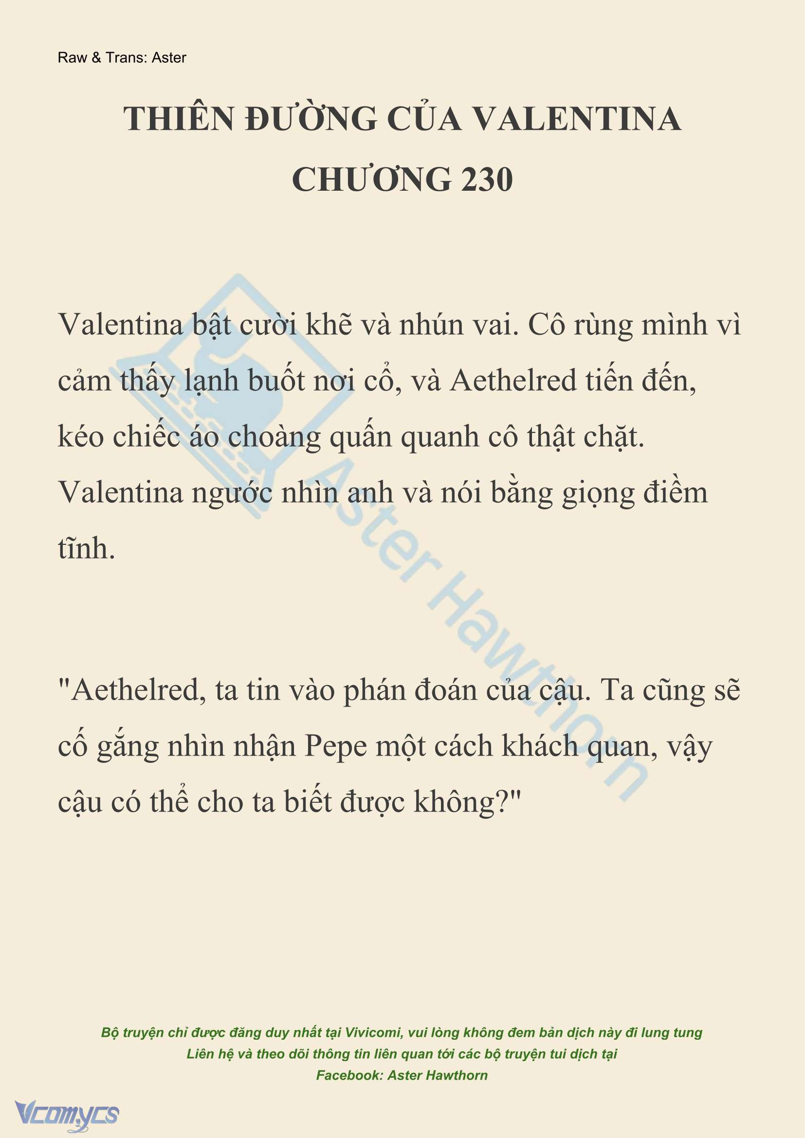 [NOVEL] Thiên Đường Của Valentina Chapter 230 - Trang 2