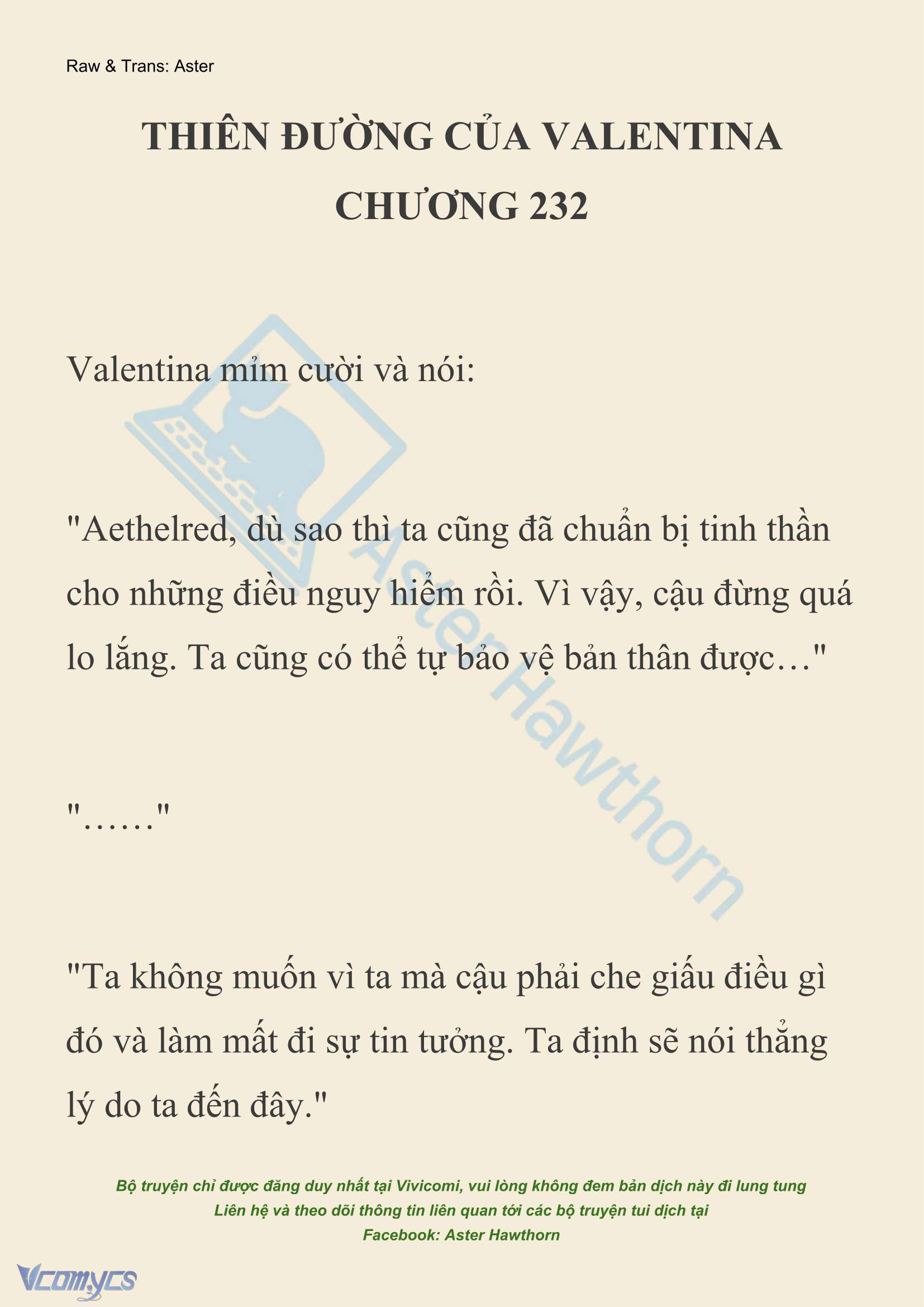 [NOVEL] Thiên Đường Của Valentina Chapter 232 - Trang 2