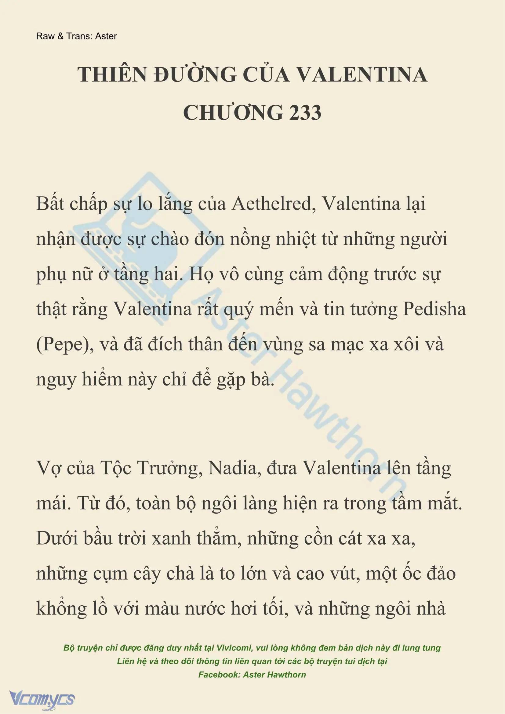 [NOVEL] Thiên Đường Của Valentina Chapter 233 - Trang 2
