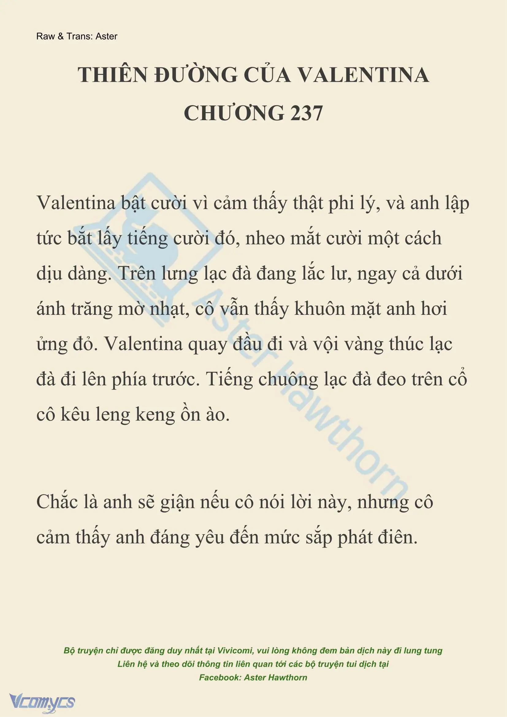 [NOVEL] Thiên Đường Của Valentina Chapter 237 - Trang 2