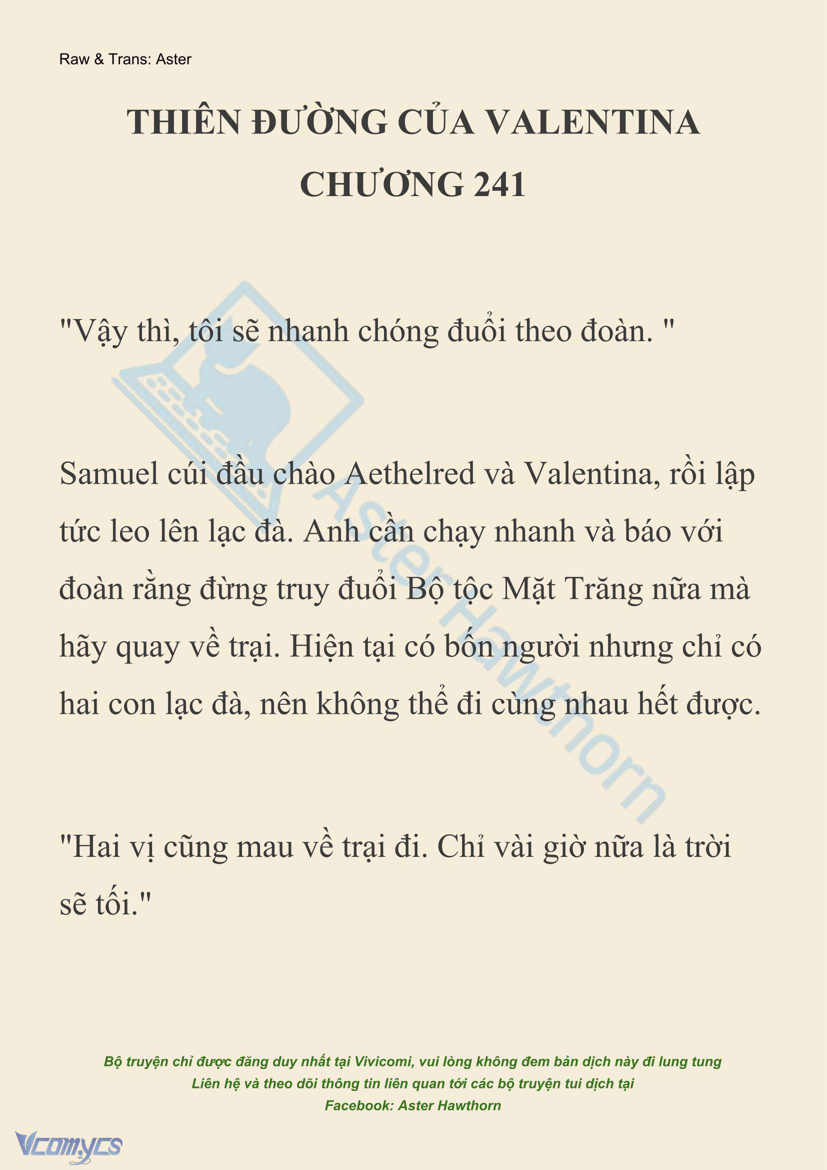 [NOVEL] Thiên Đường Của Valentina Chapter 241 - Trang 2