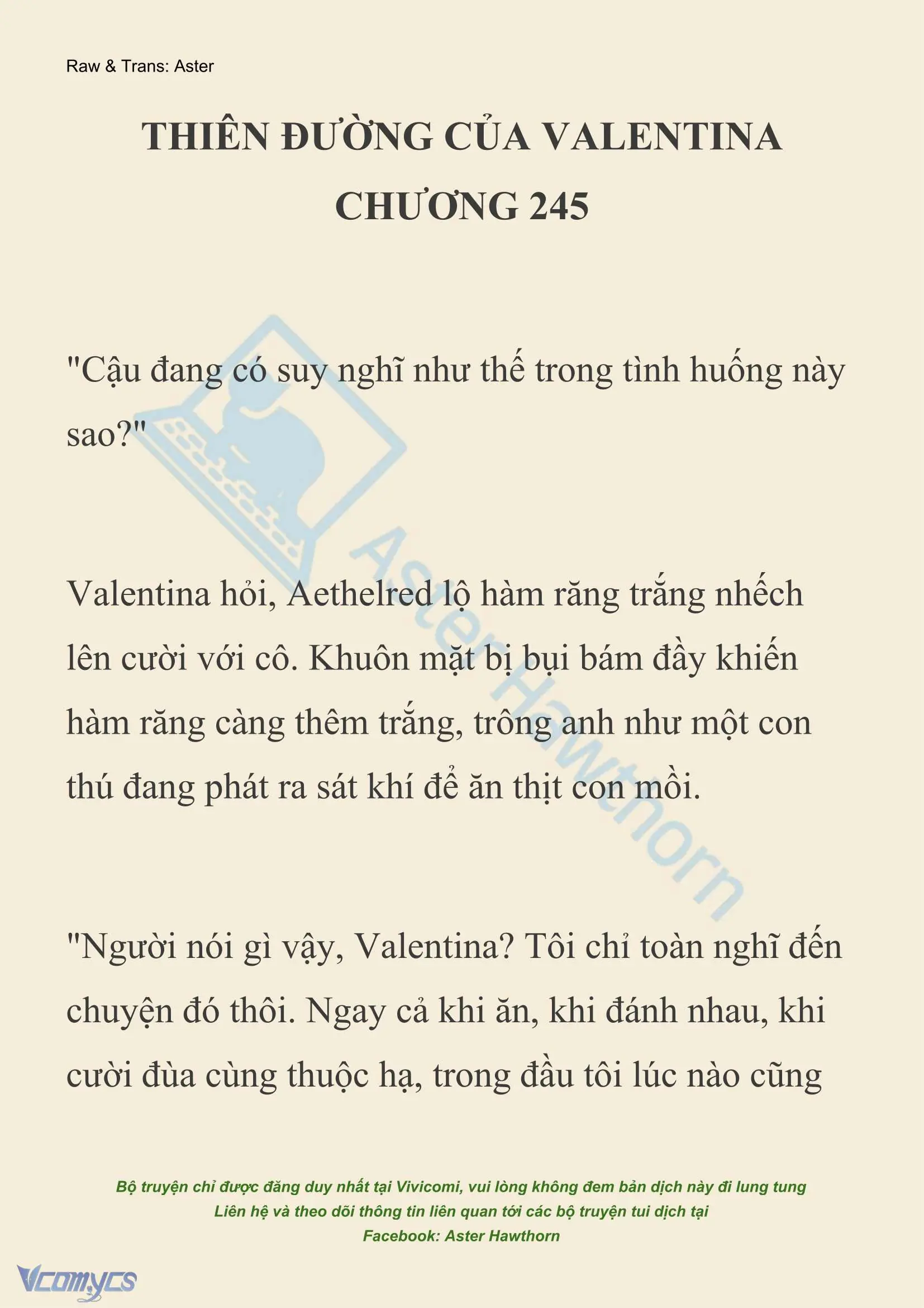 [NOVEL] Thiên Đường Của Valentina Chapter 245 - Trang 2