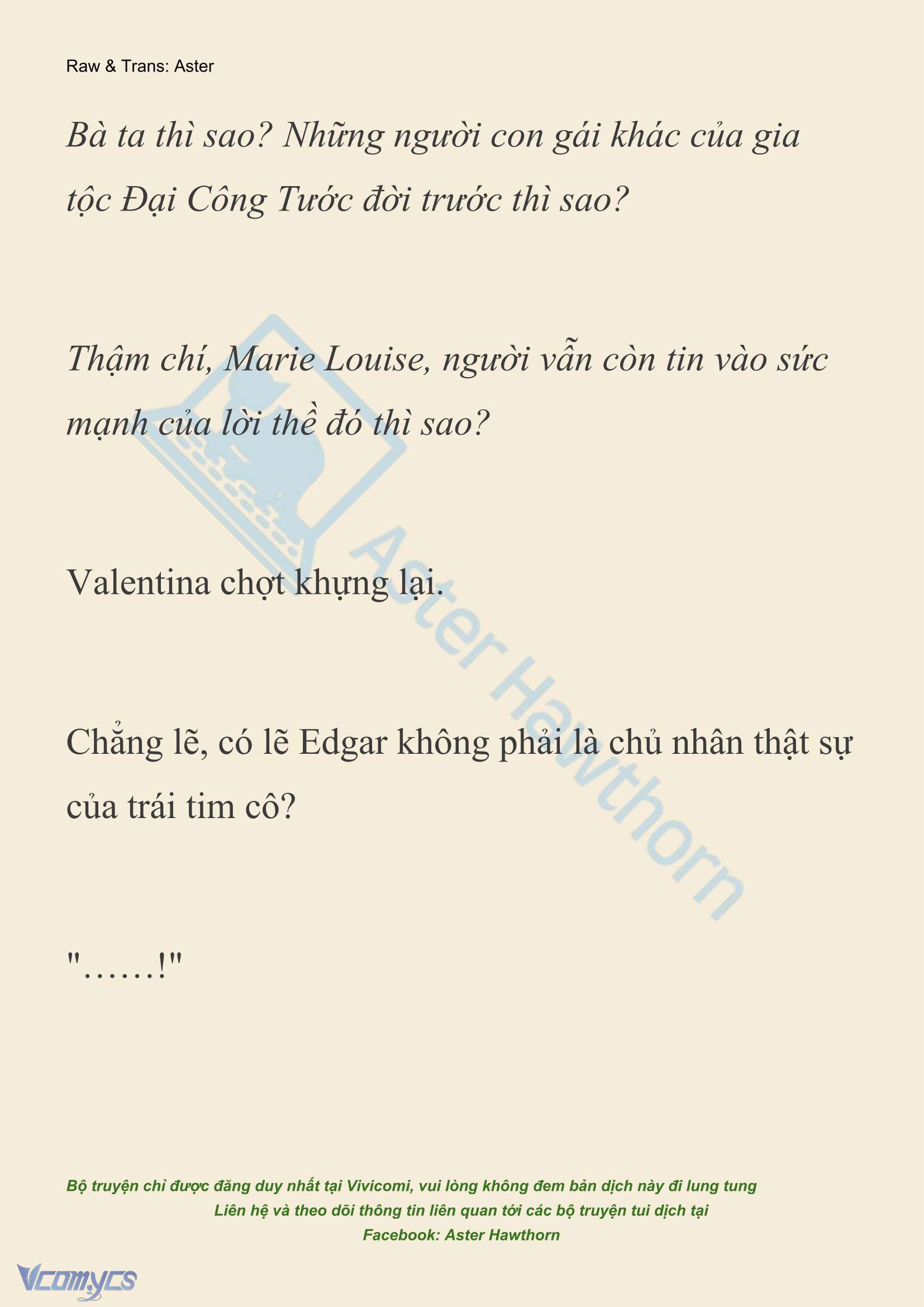 [NOVEL] Thiên Đường Của Valentina Chapter 252 - Trang 10