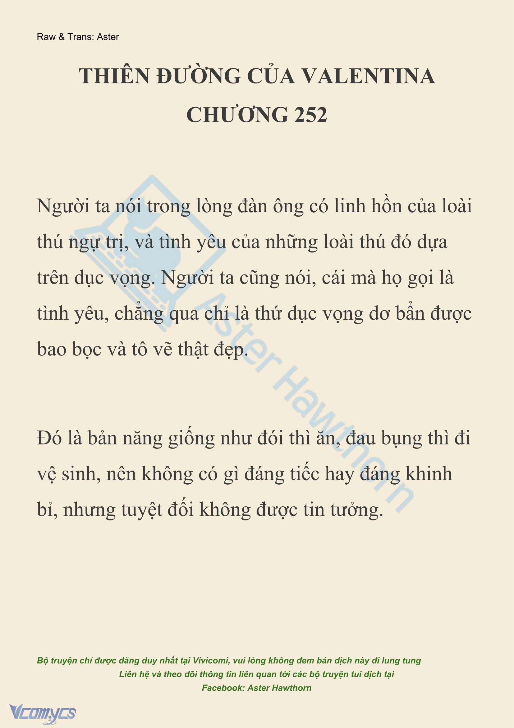 [NOVEL] Thiên Đường Của Valentina Chapter 252 - Trang 2