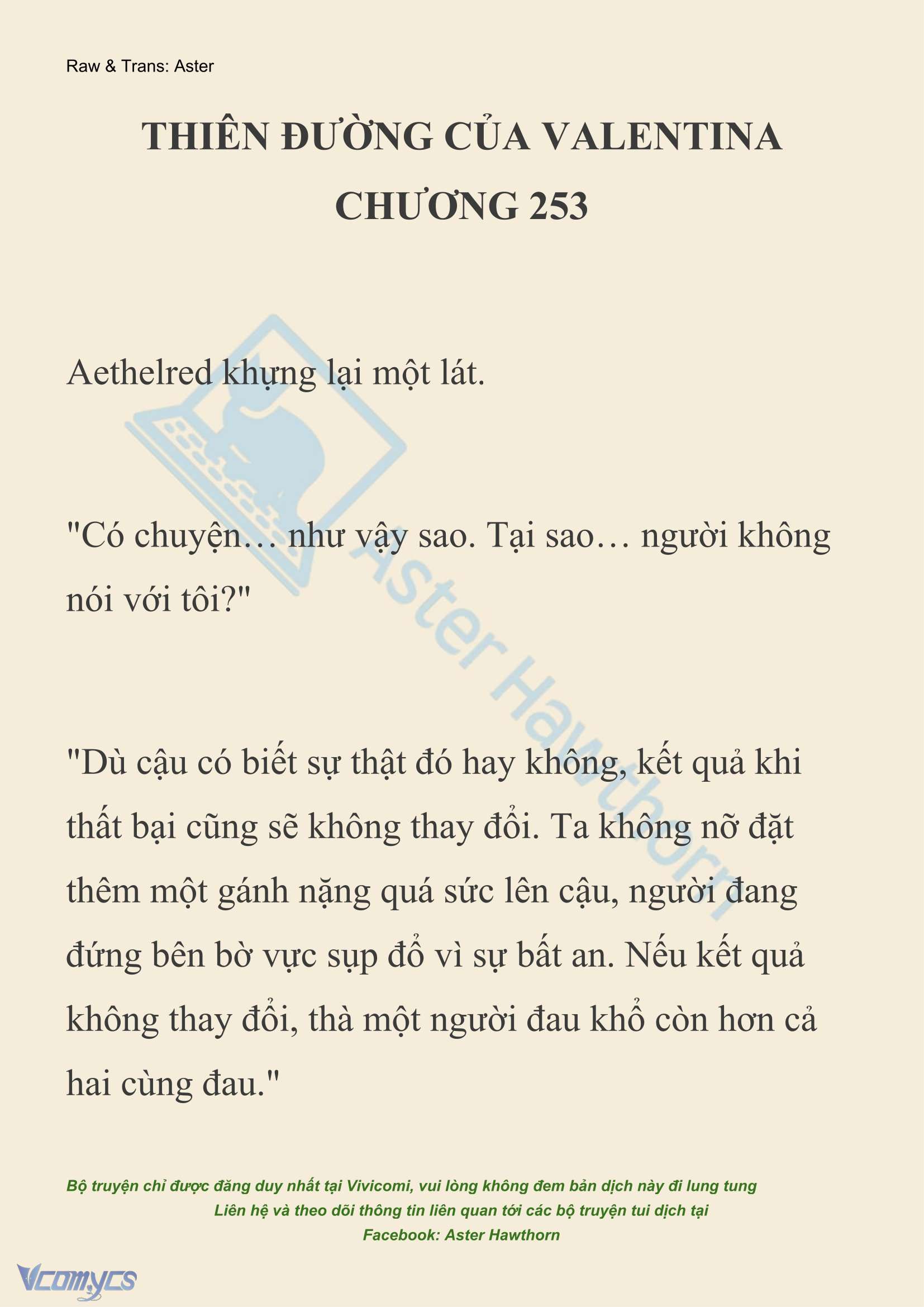 [NOVEL] Thiên Đường Của Valentina Chapter 253 - Trang 2